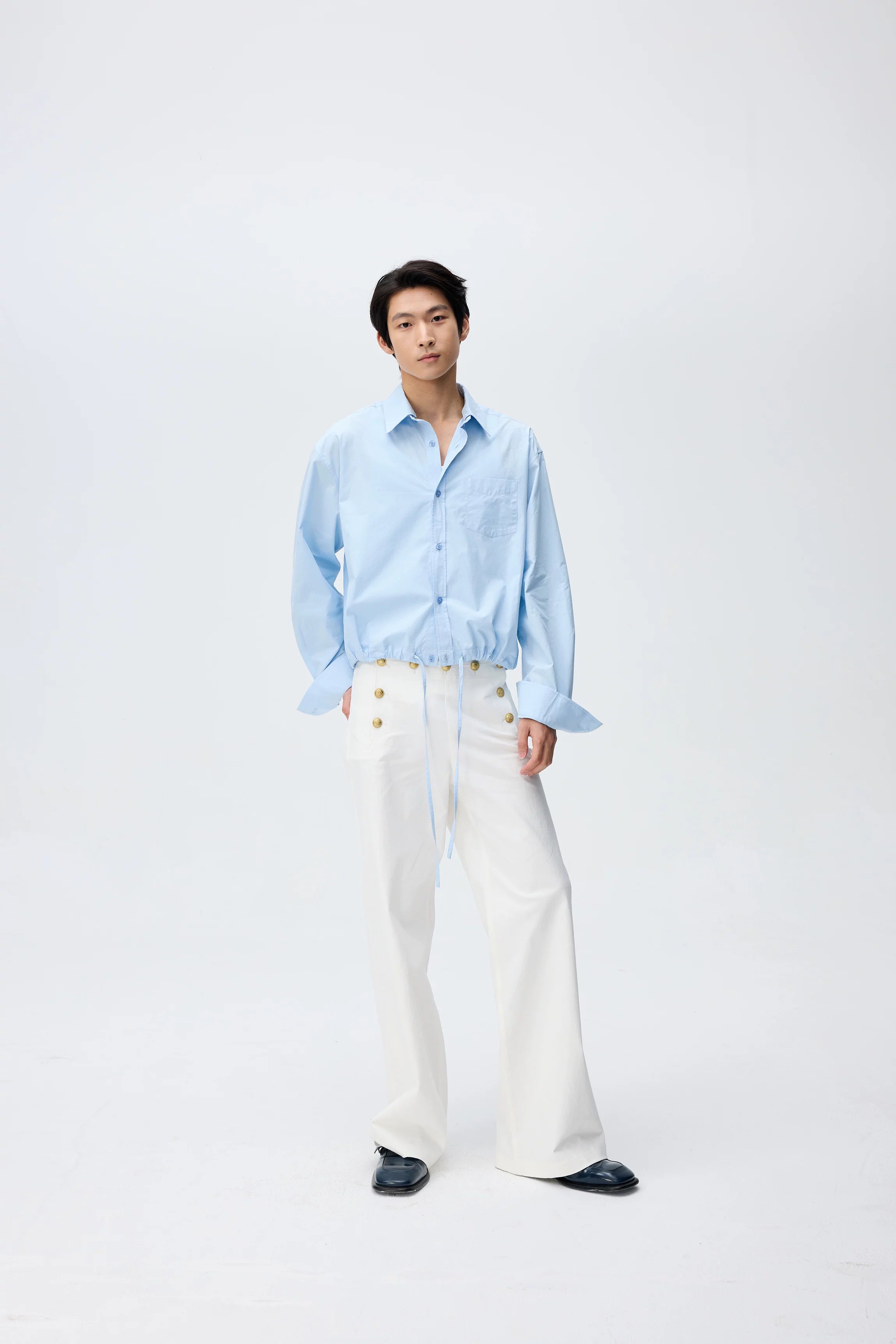 Skyline Drawstring Oxford Shirt