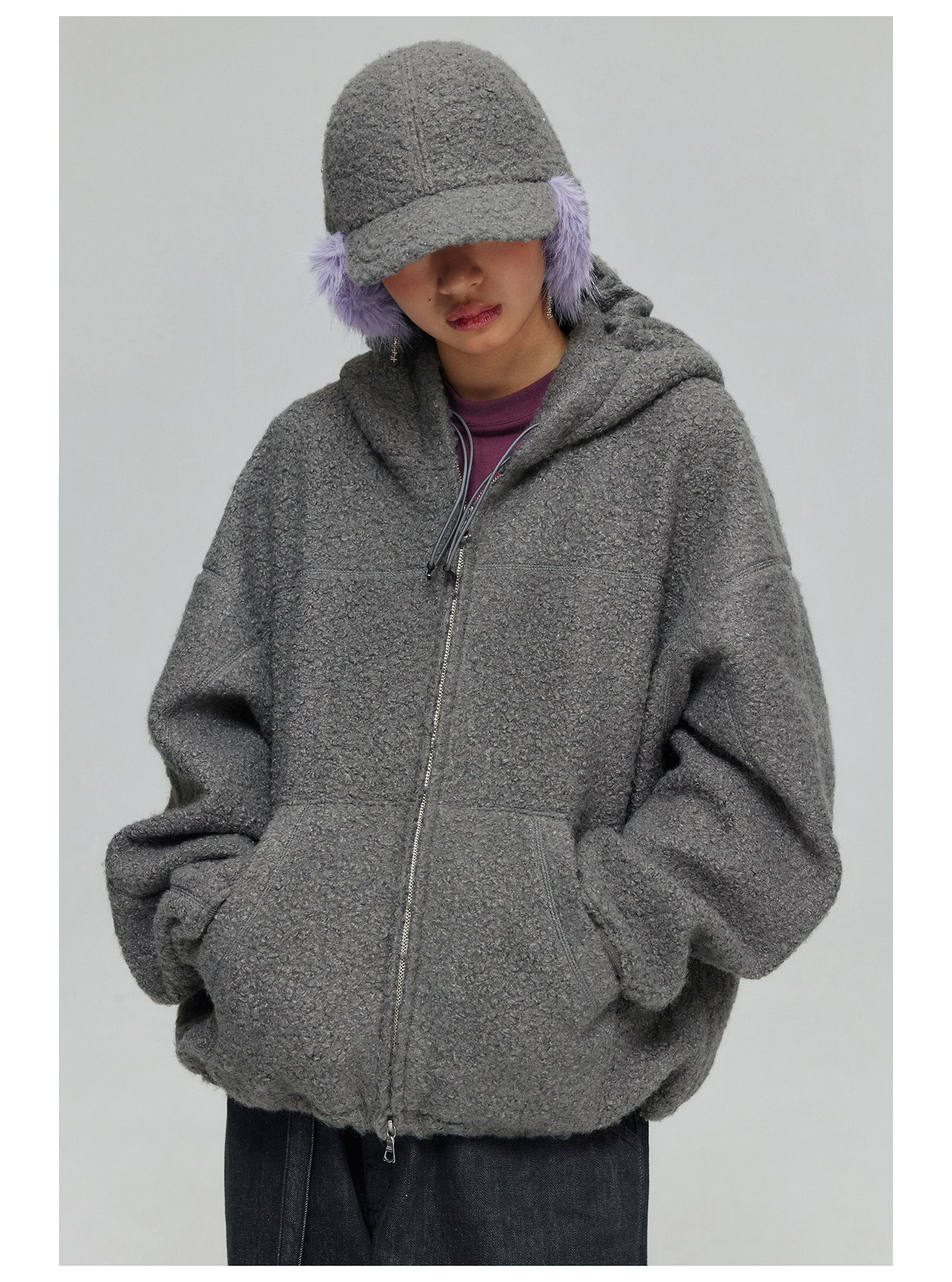 Sherpa Zip-Up Hoodie