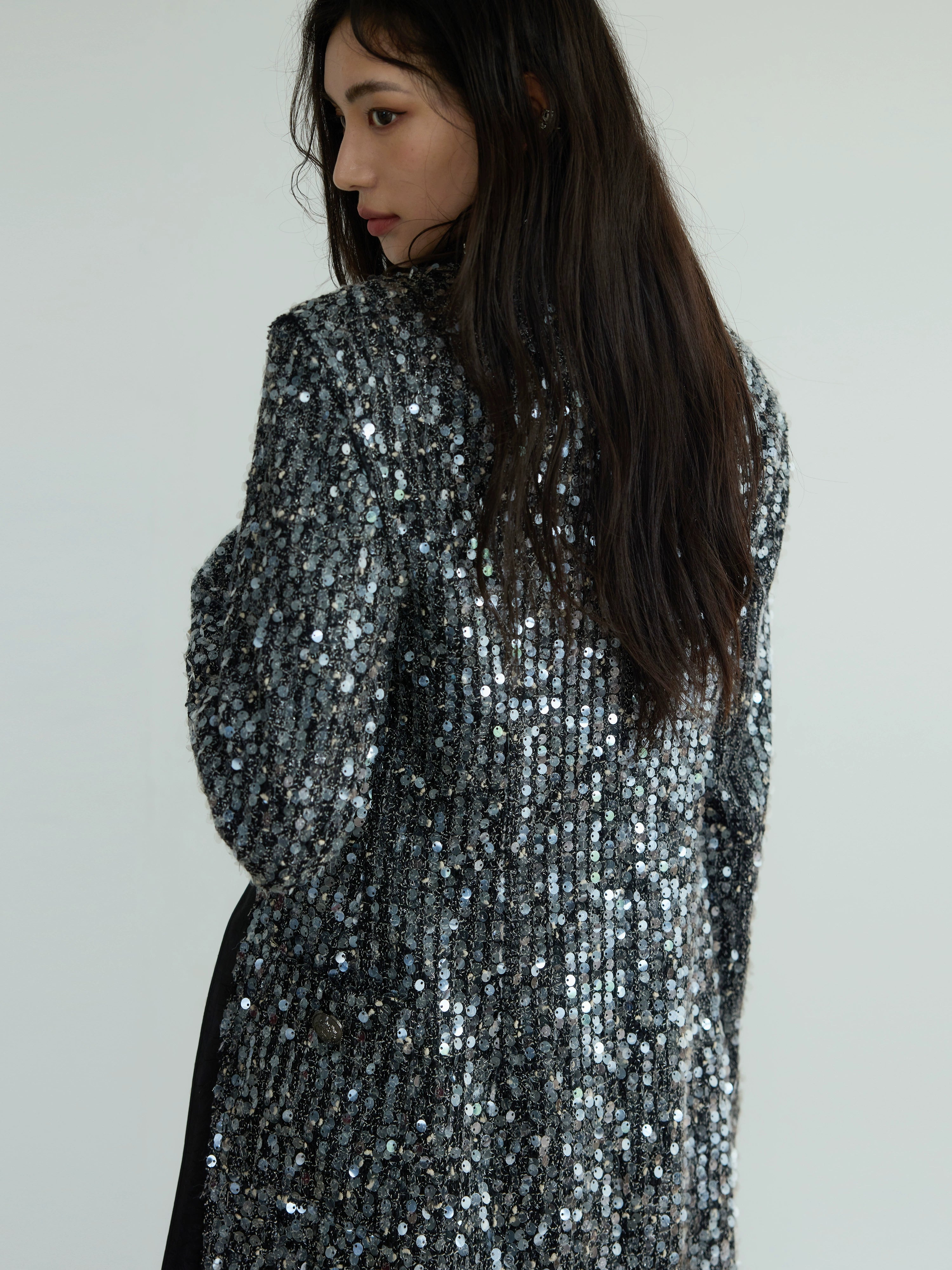 Sequin Blazer and Shorts Setup