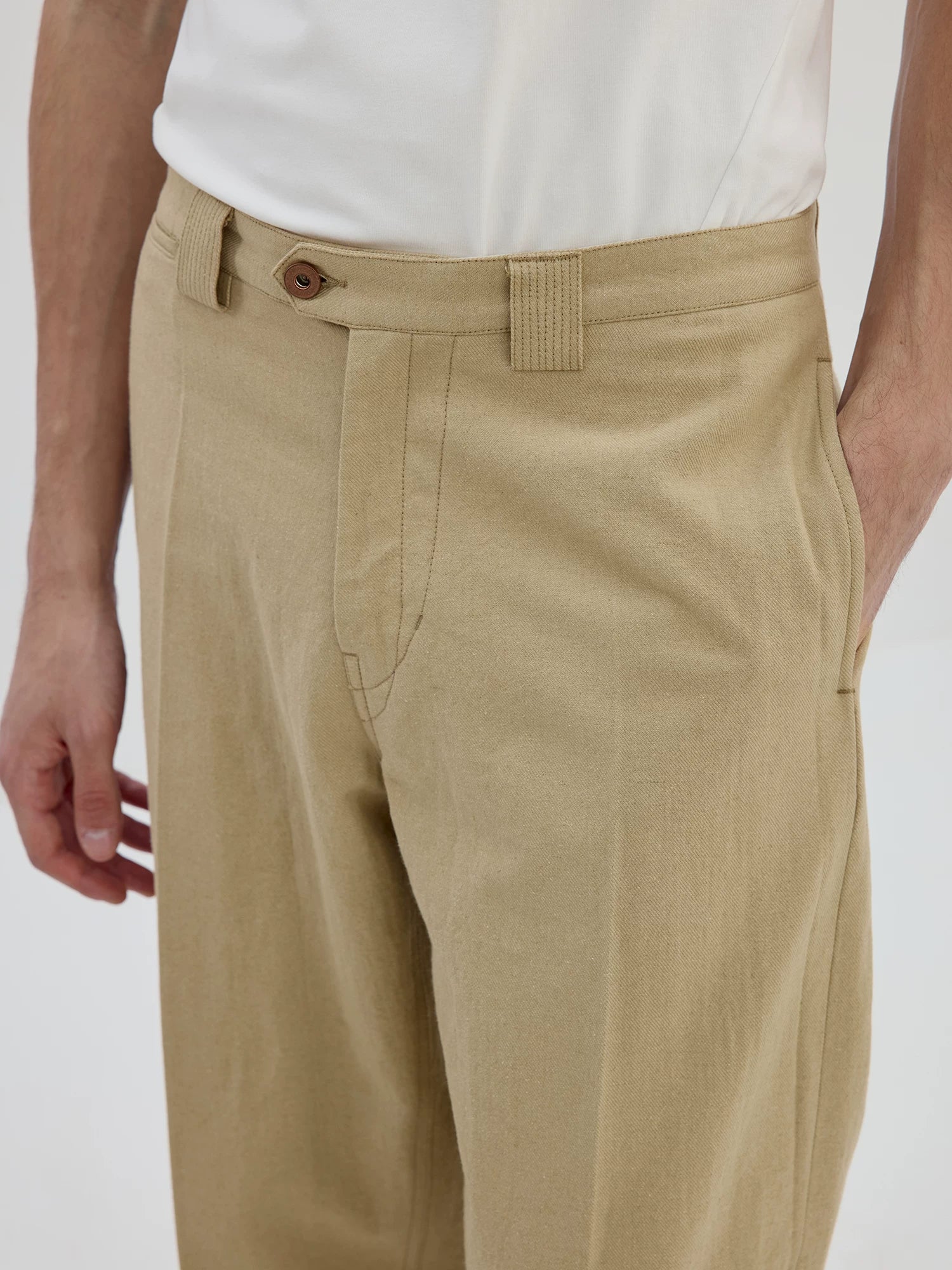 Pleated Chino Trousers