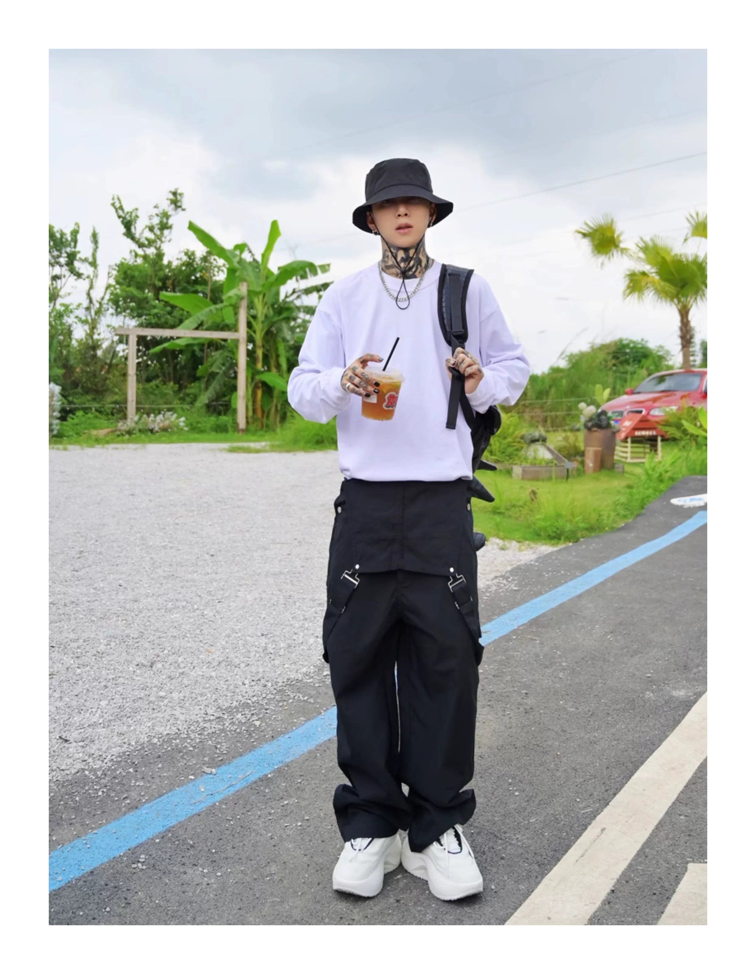 Skyline Workwear Wide‑Leg Overalls