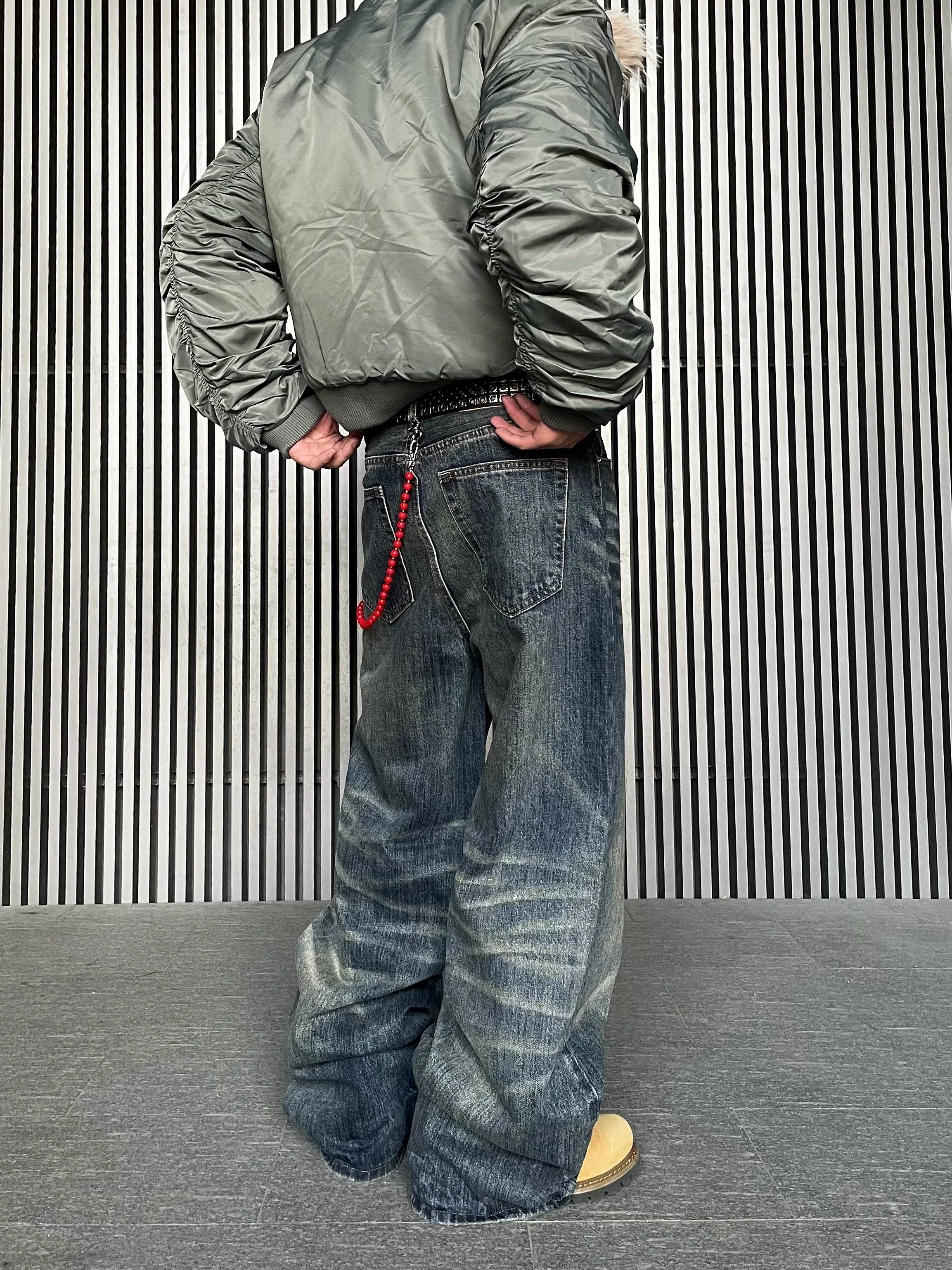 Stonewash Rebel Wide Leg Jeans