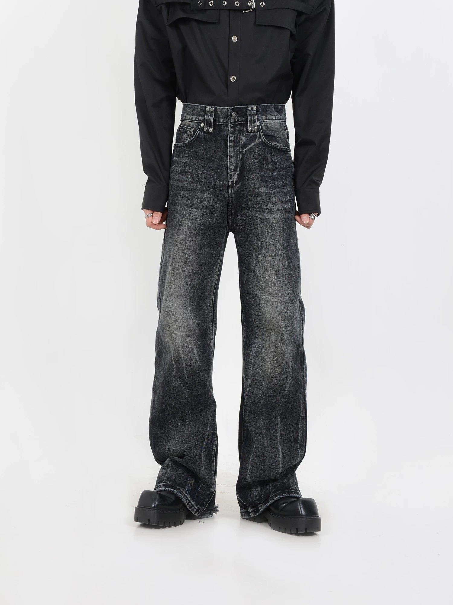 Obsidian Drift Vintage Wash Jeans