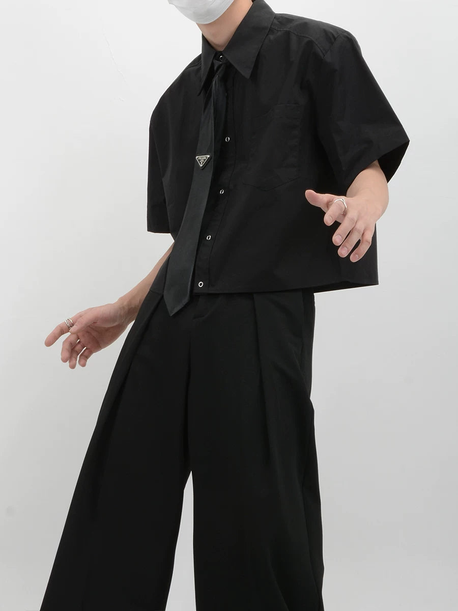 Inkline Boxy Crop Shirt