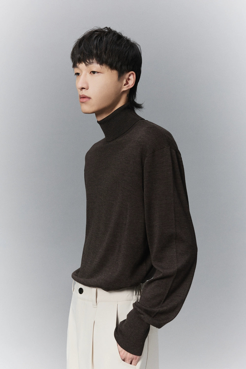 Lightweight Knit Turtleneck Base Layer