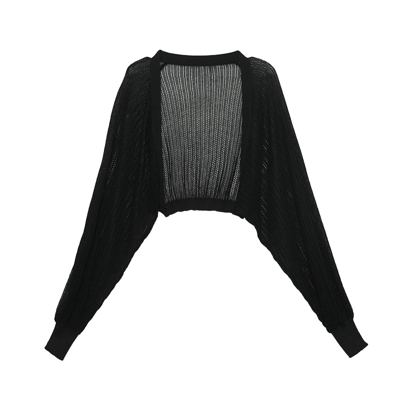 Sheer Knit Shrug Cardigan