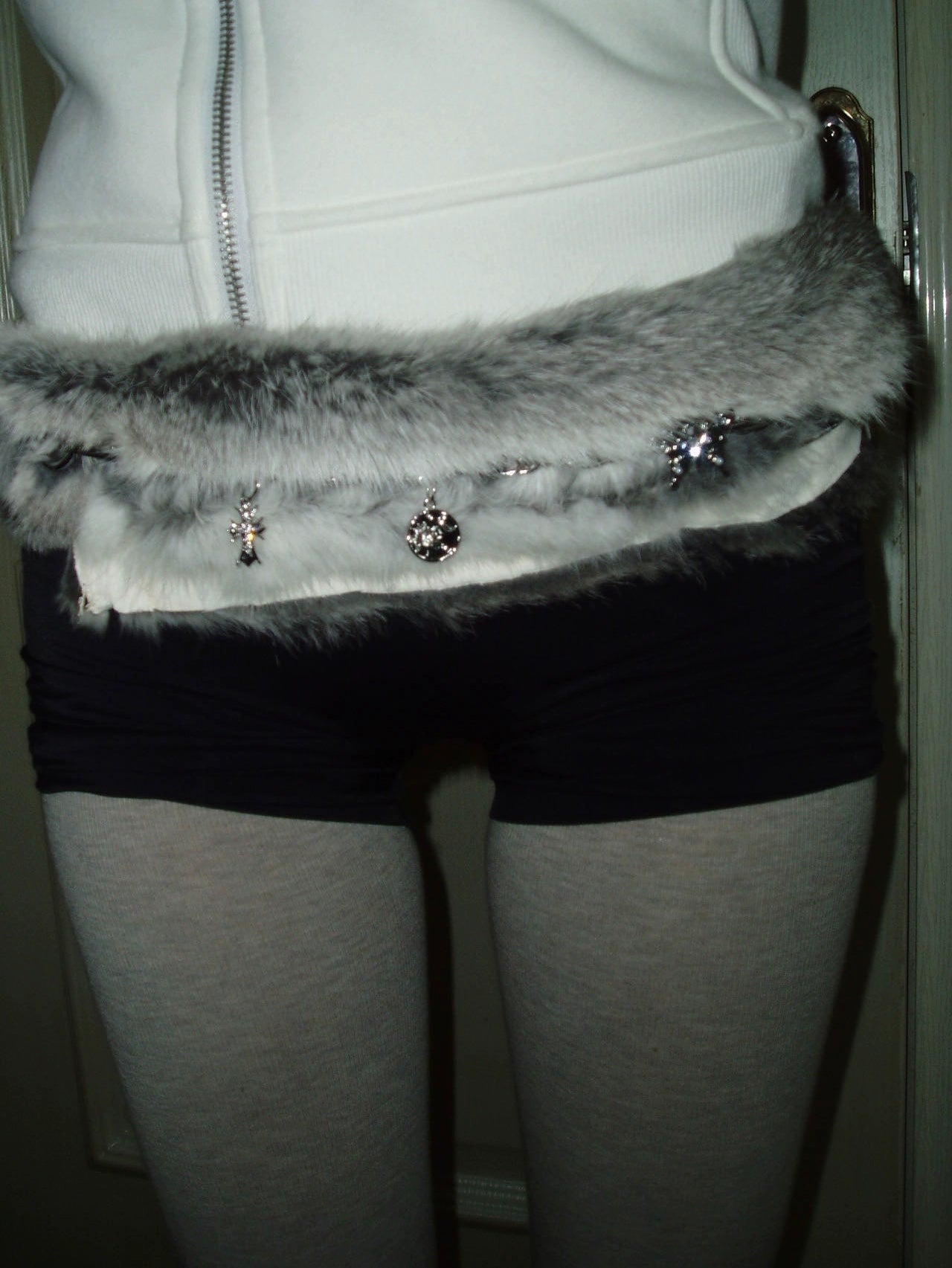 Subculture Rabbit Fur Belt