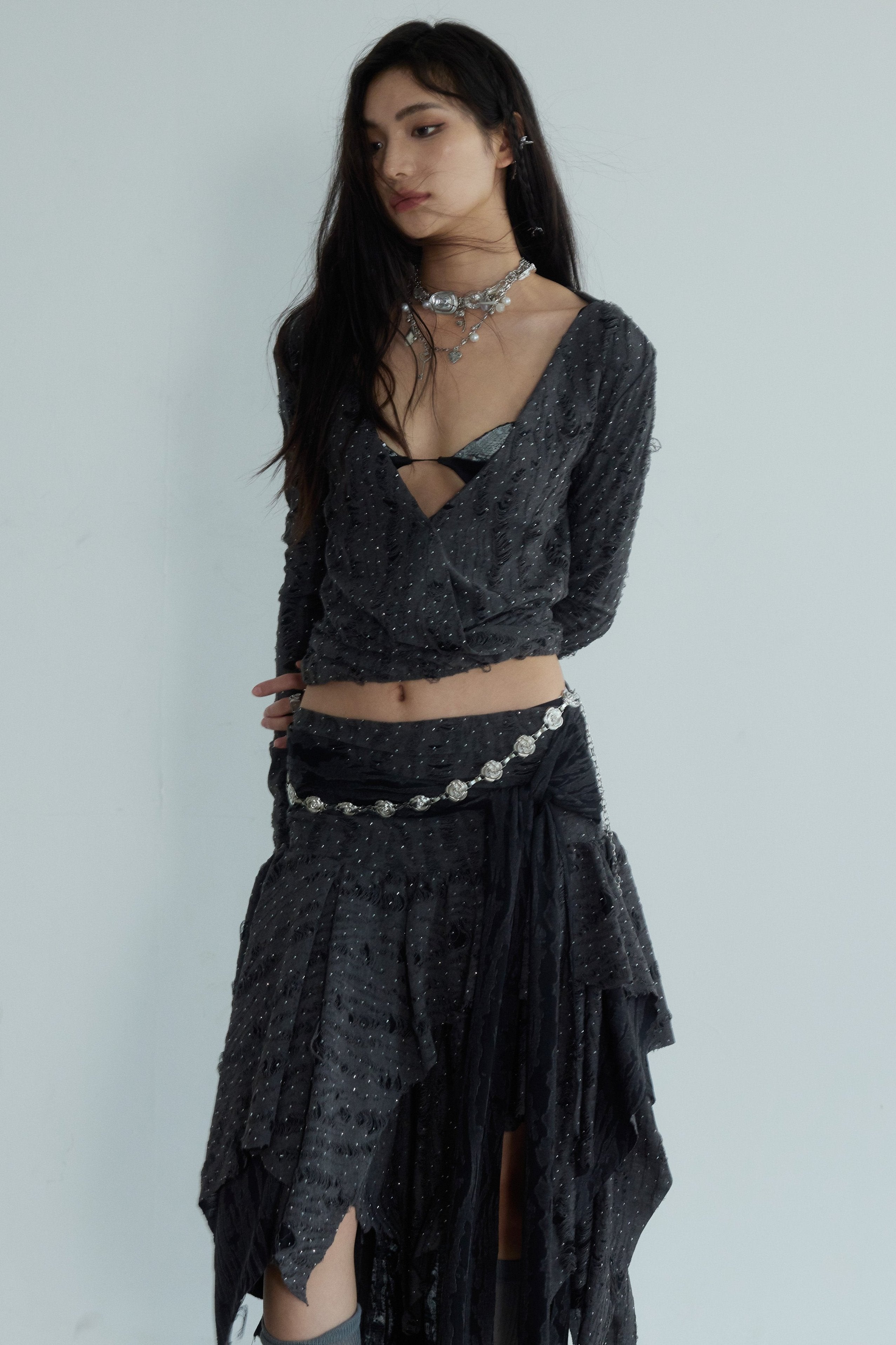 Midnight Starfall Gypsy Skirt