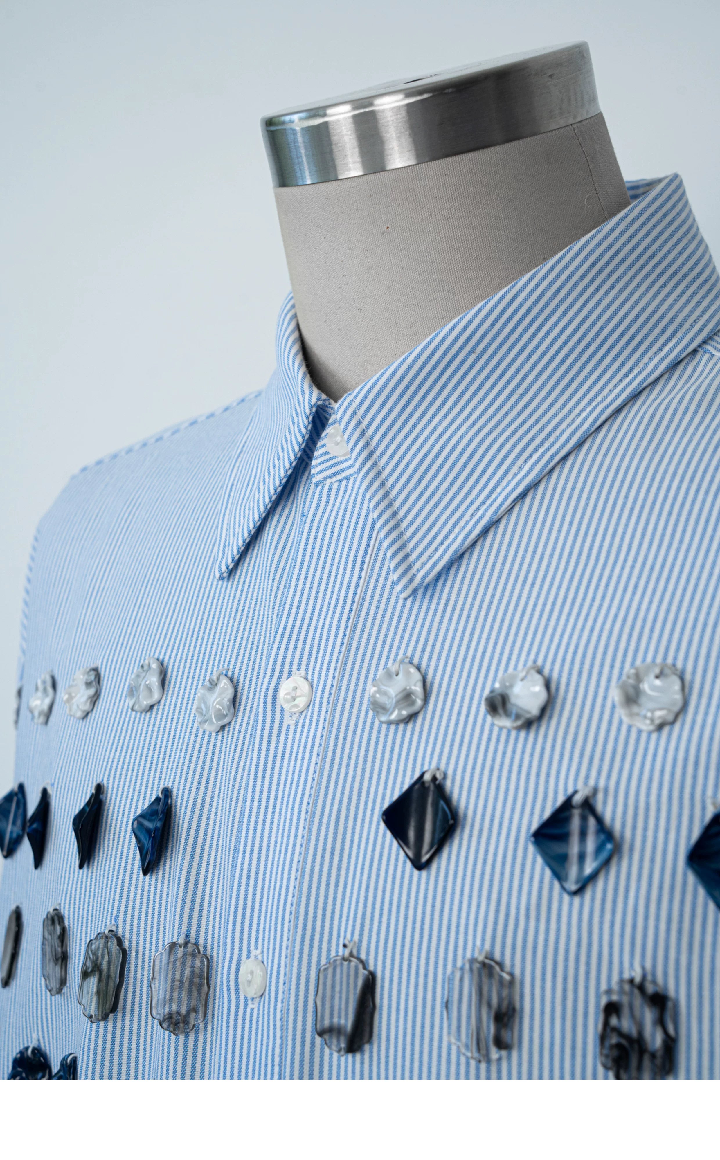 Crystal Constellation Oversized Stripe Shirt