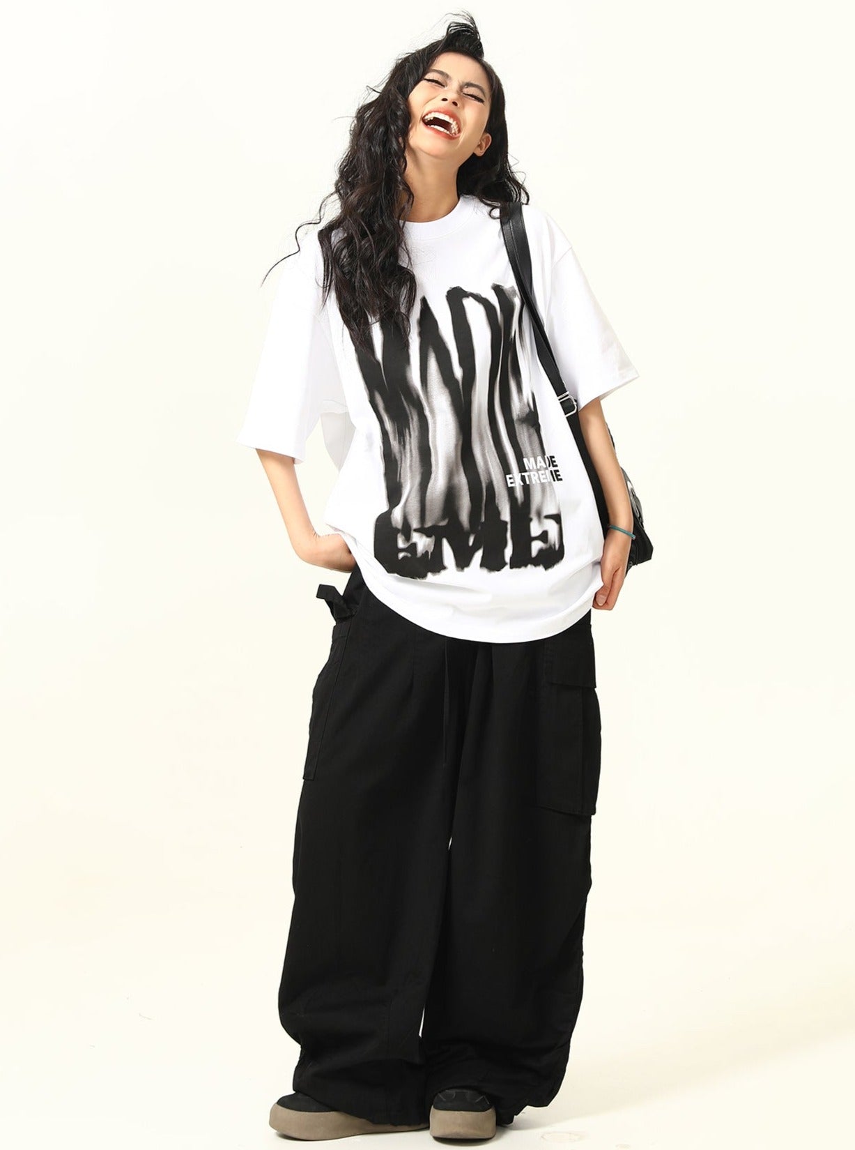 Unisex Hip Hop Letter Print T-Shirt