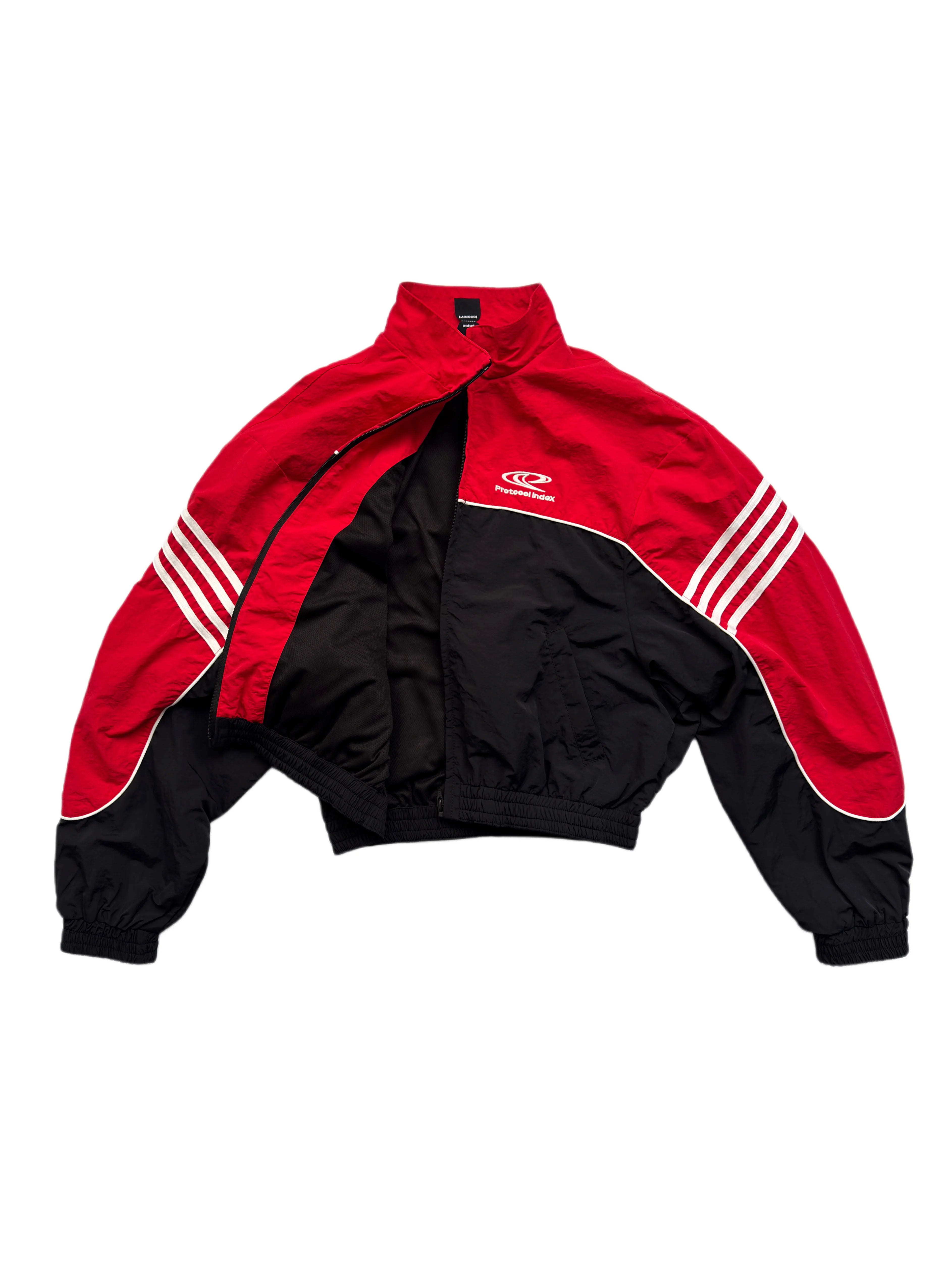 Protocol Sprint Stripe Cropped Track Jacket