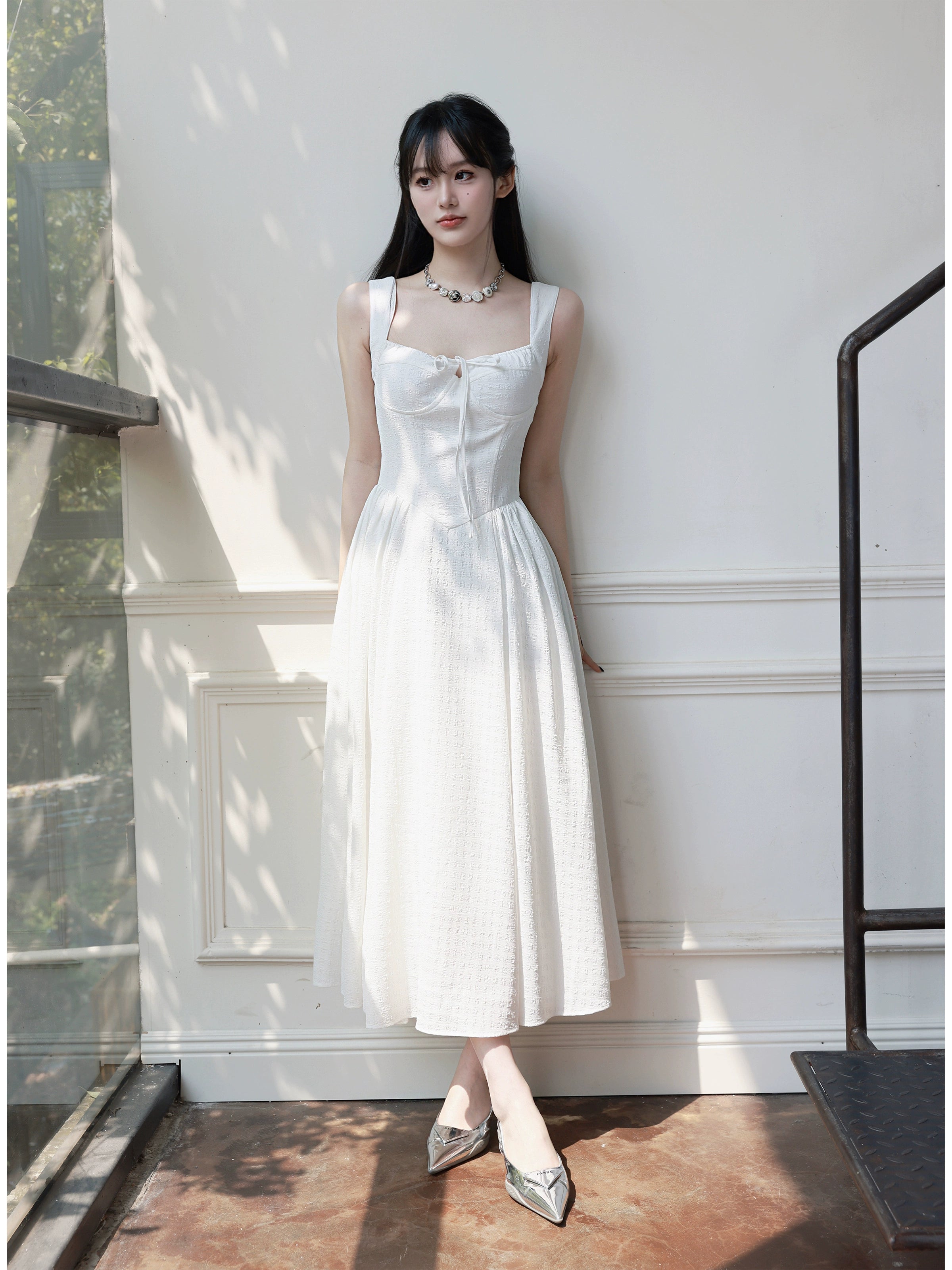 French Cinched Waist Sundress