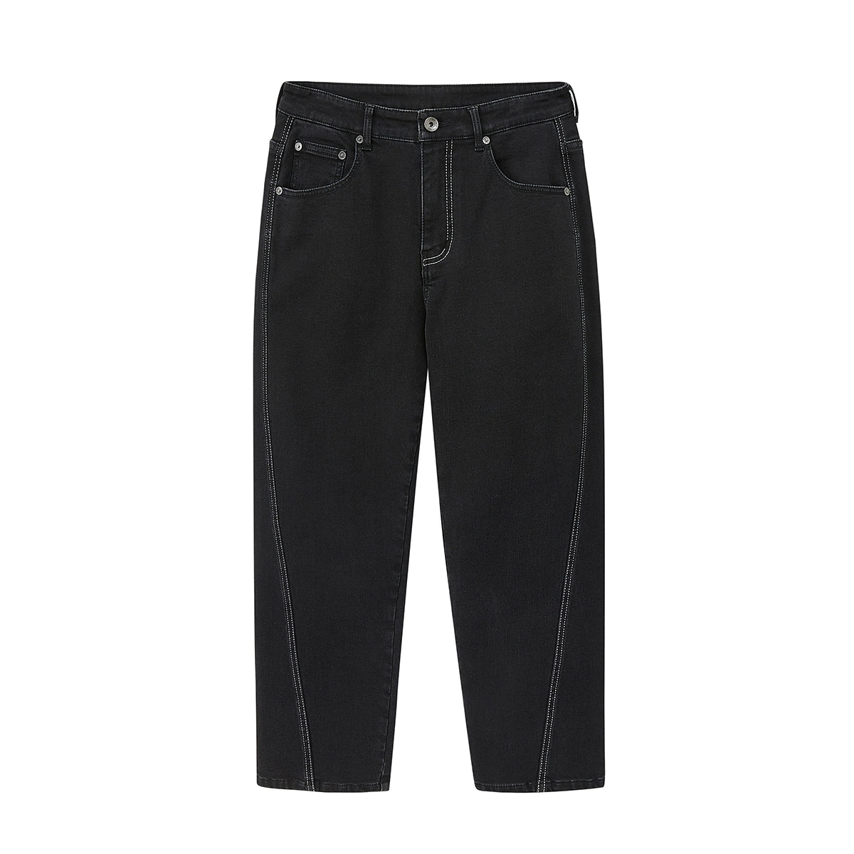 Tapered Slim-Fit Cropped Jeans