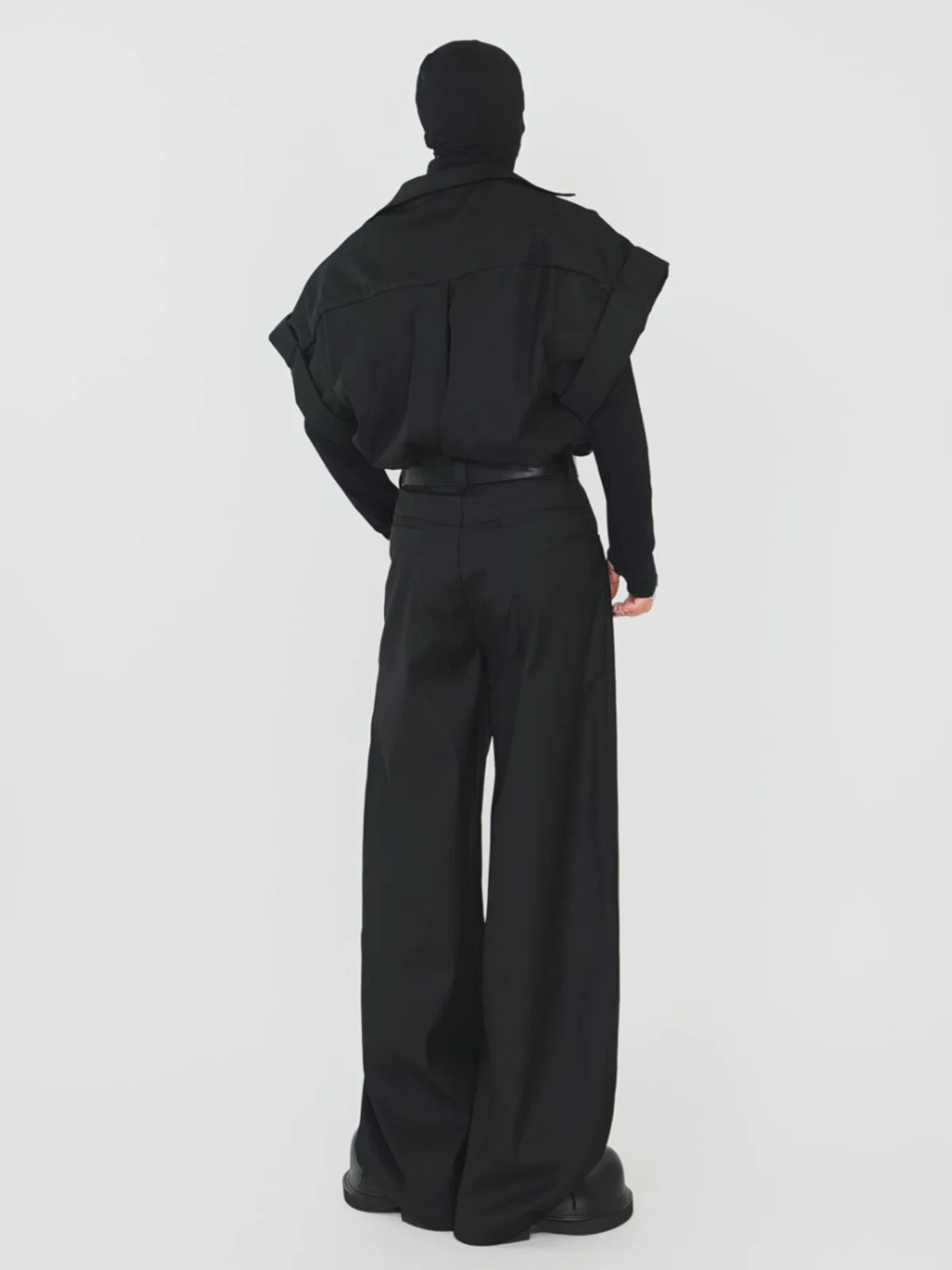 Monolith Drape Oversized Layered Shirt