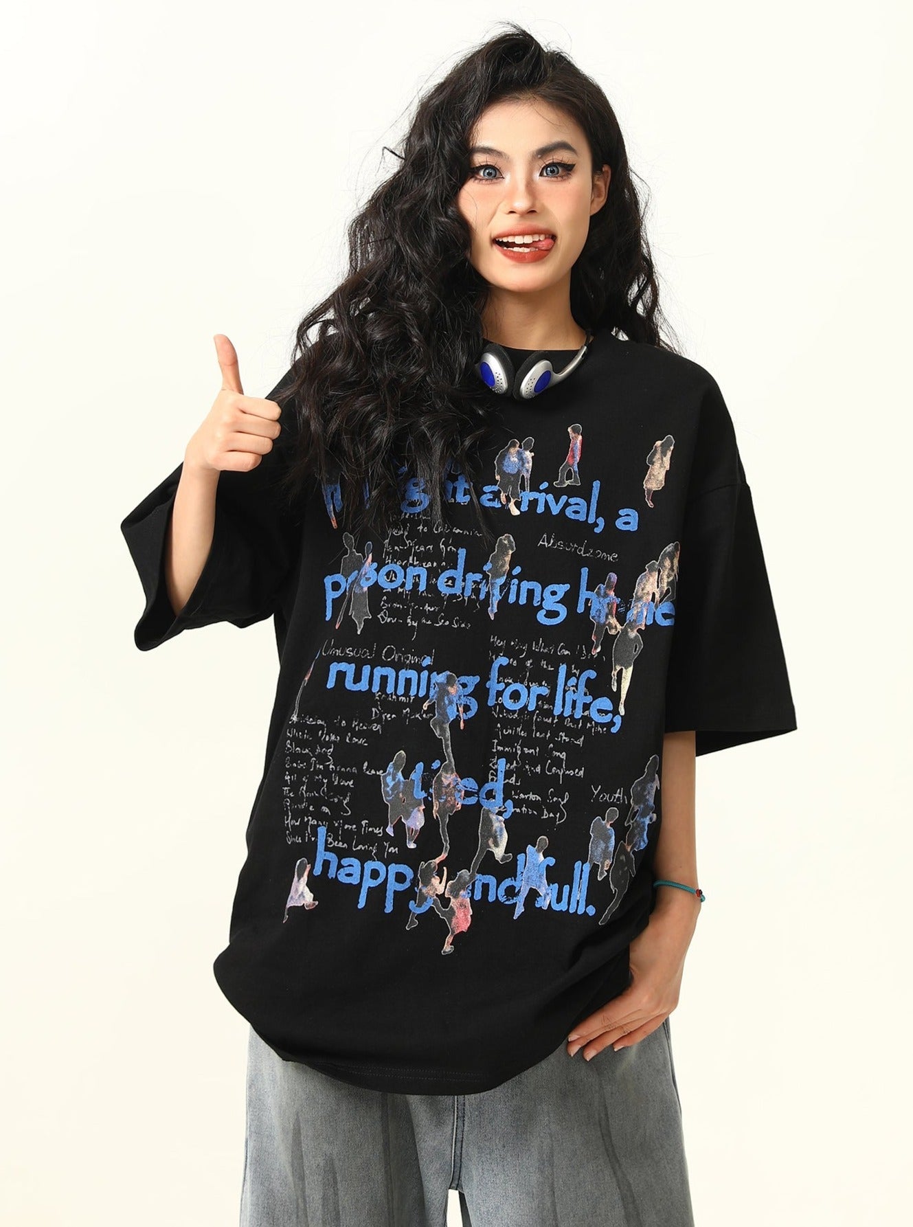 Streetwear Graphic Design Oversized T-Shirt