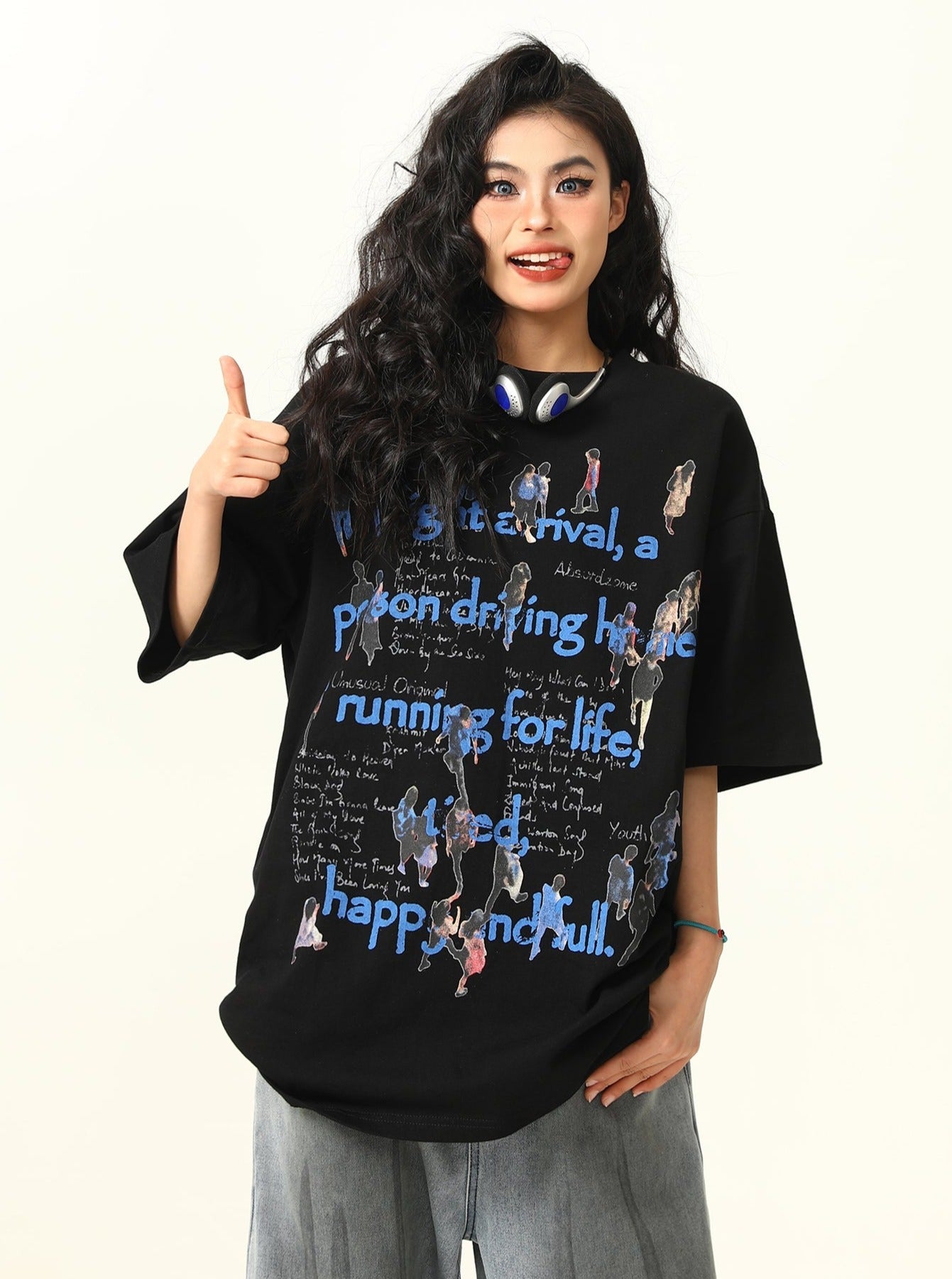 Graphic Print Oversized T-Shirt