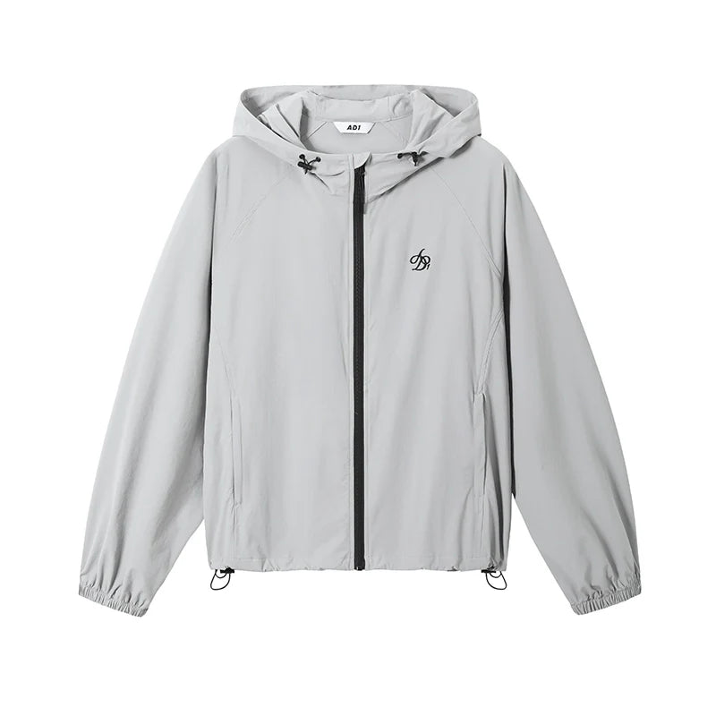 Essential Hooded Windbreaker - Lightweight Full-Zip Jacket