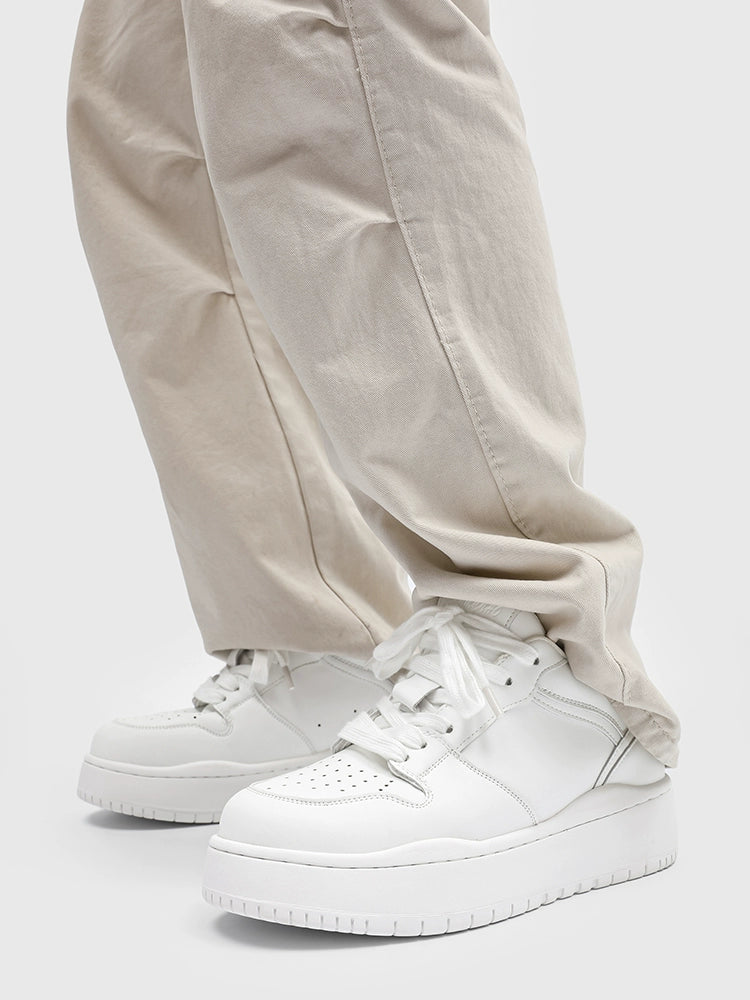 Minimalist Chunky Leather Sneakers