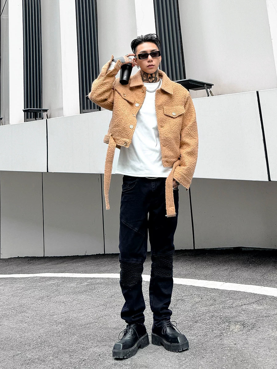 Teddy Cropped Trucker Jacket