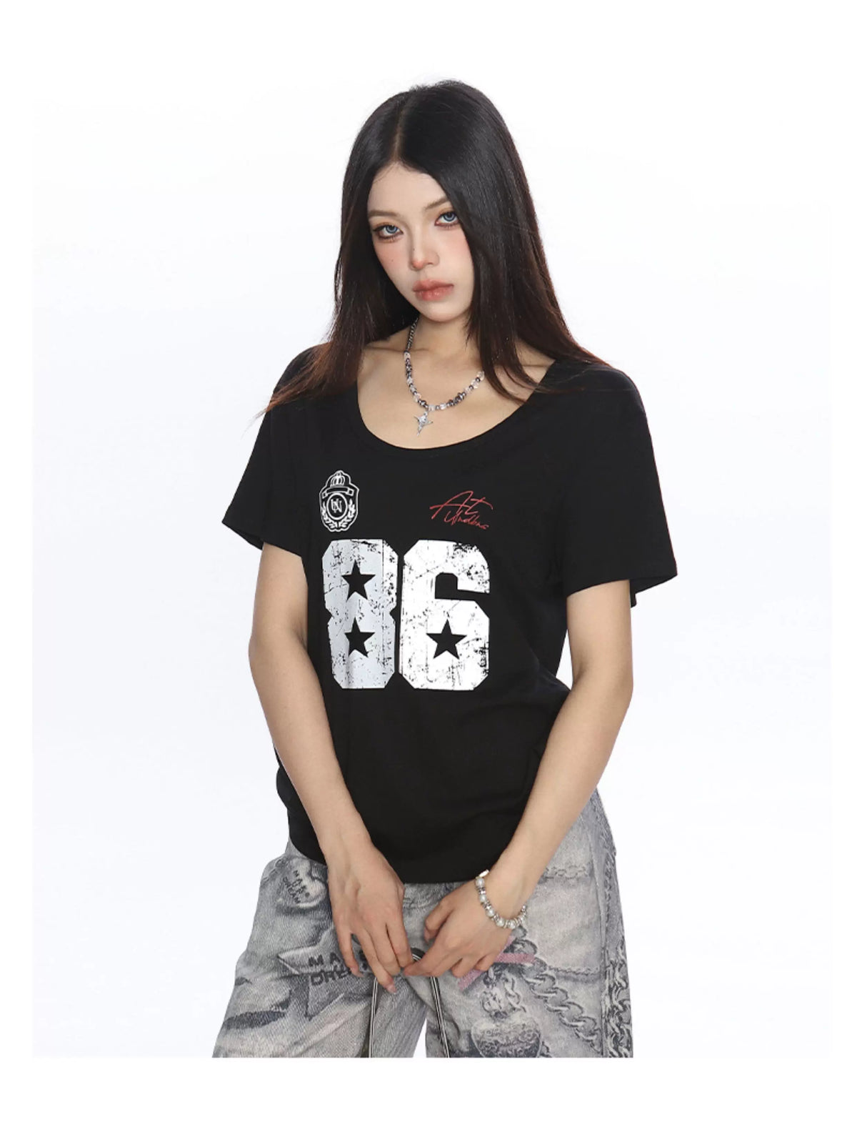 Varsity 86 Scoop Neck Graphic Tee
