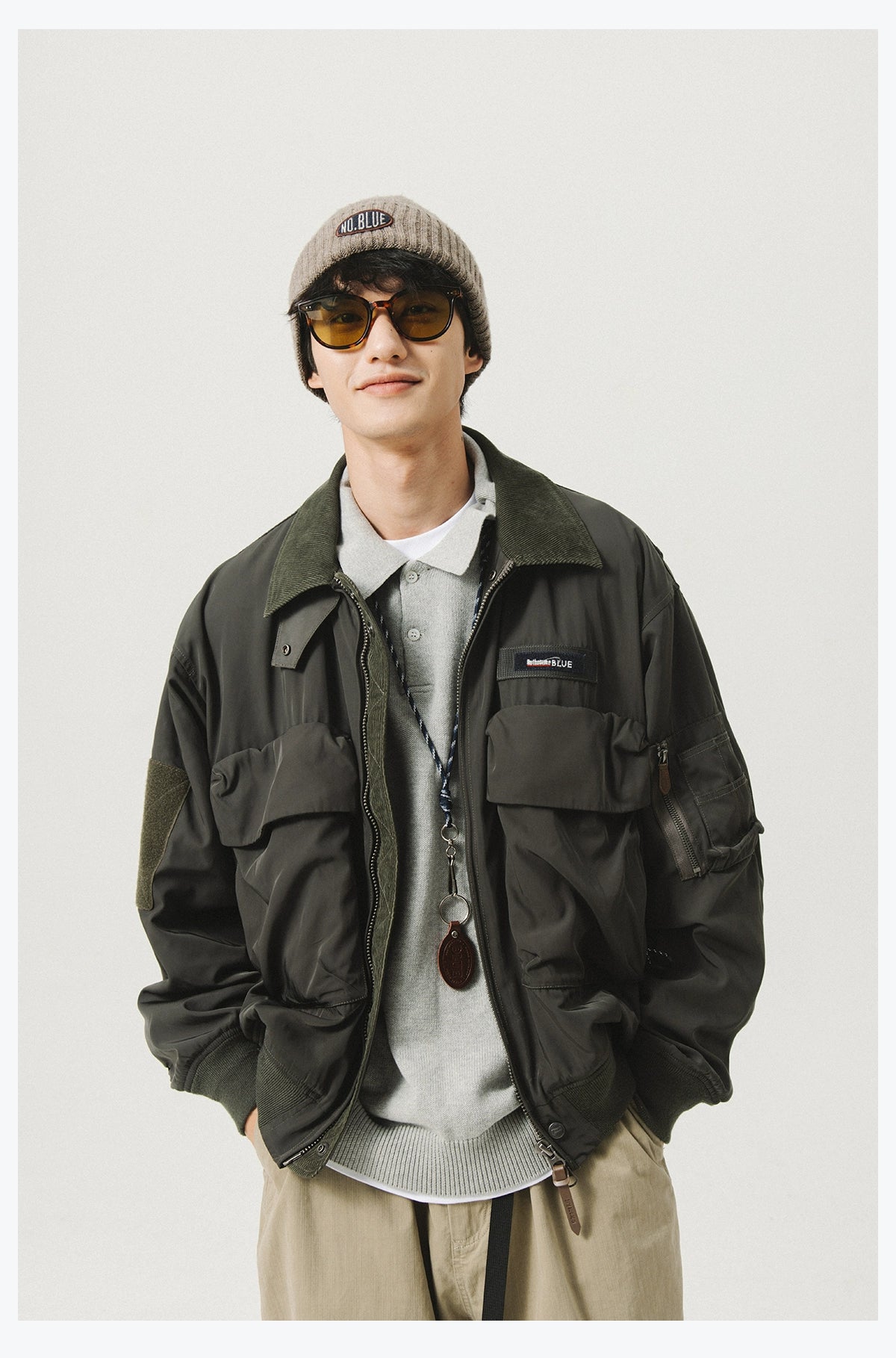 Utility Pocket Bomber Jacket