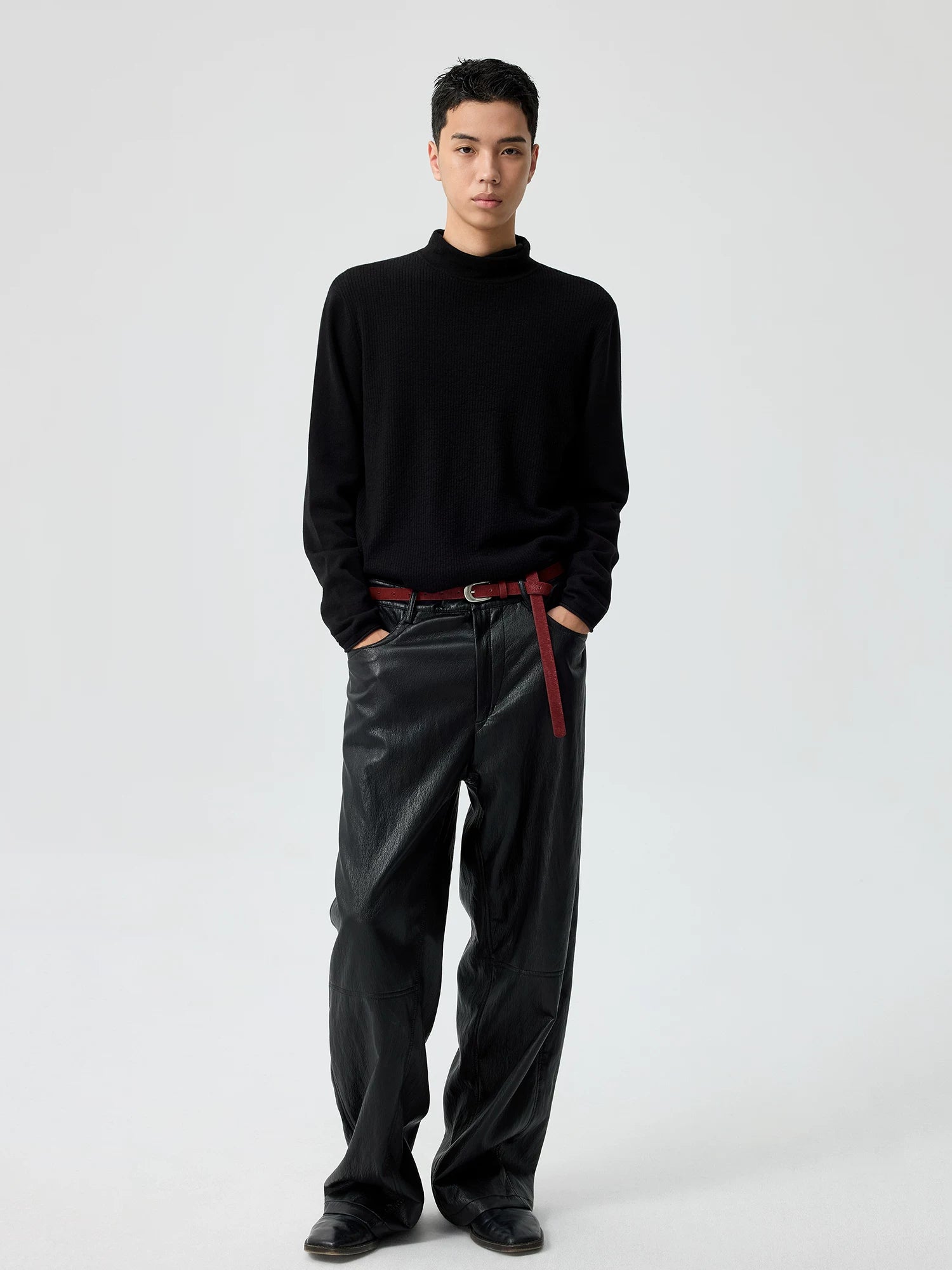 Noirline Wide-Leg Leather Pants