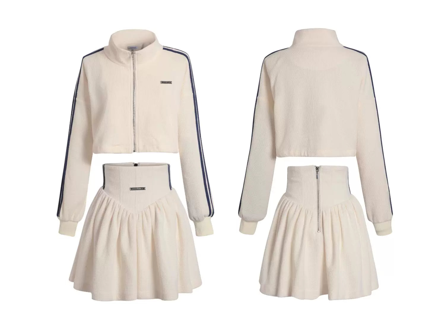 Courtside Meringue Zip Jacket