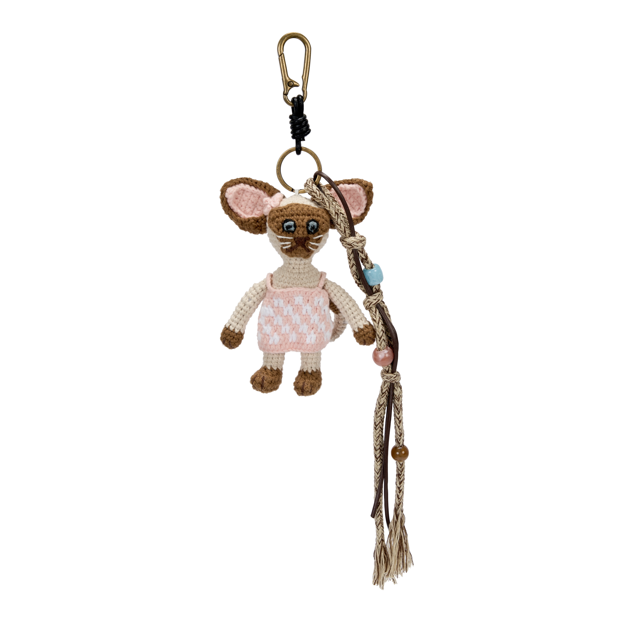 Forest Friends Crochet Charm Keychain