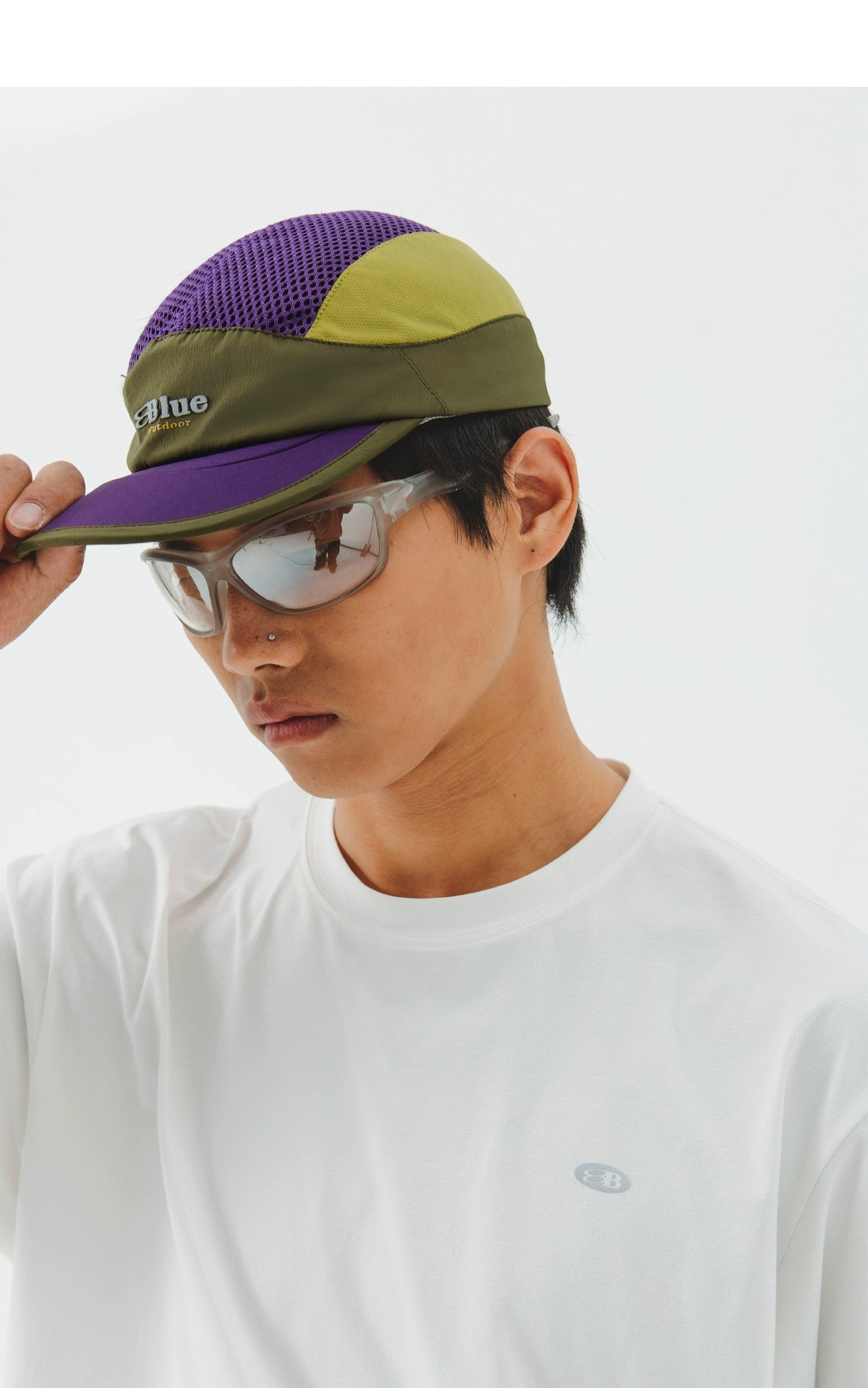 Colorblock Mesh Outdoor Sports Cap