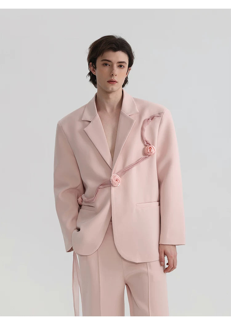 Blush Rose Drift Sculpted Blazer