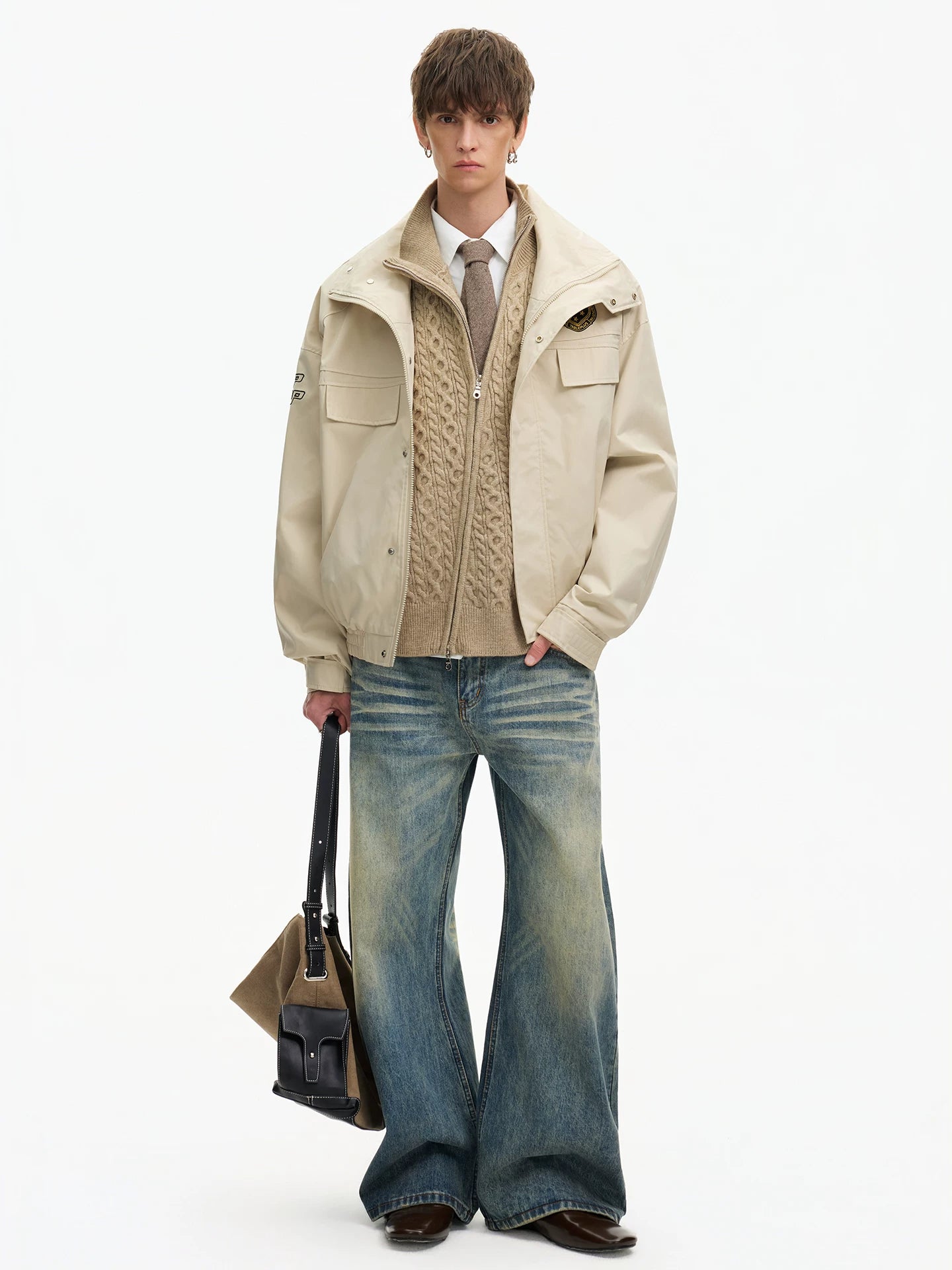 Regal Rampart High‑Collar Bomber Jacket