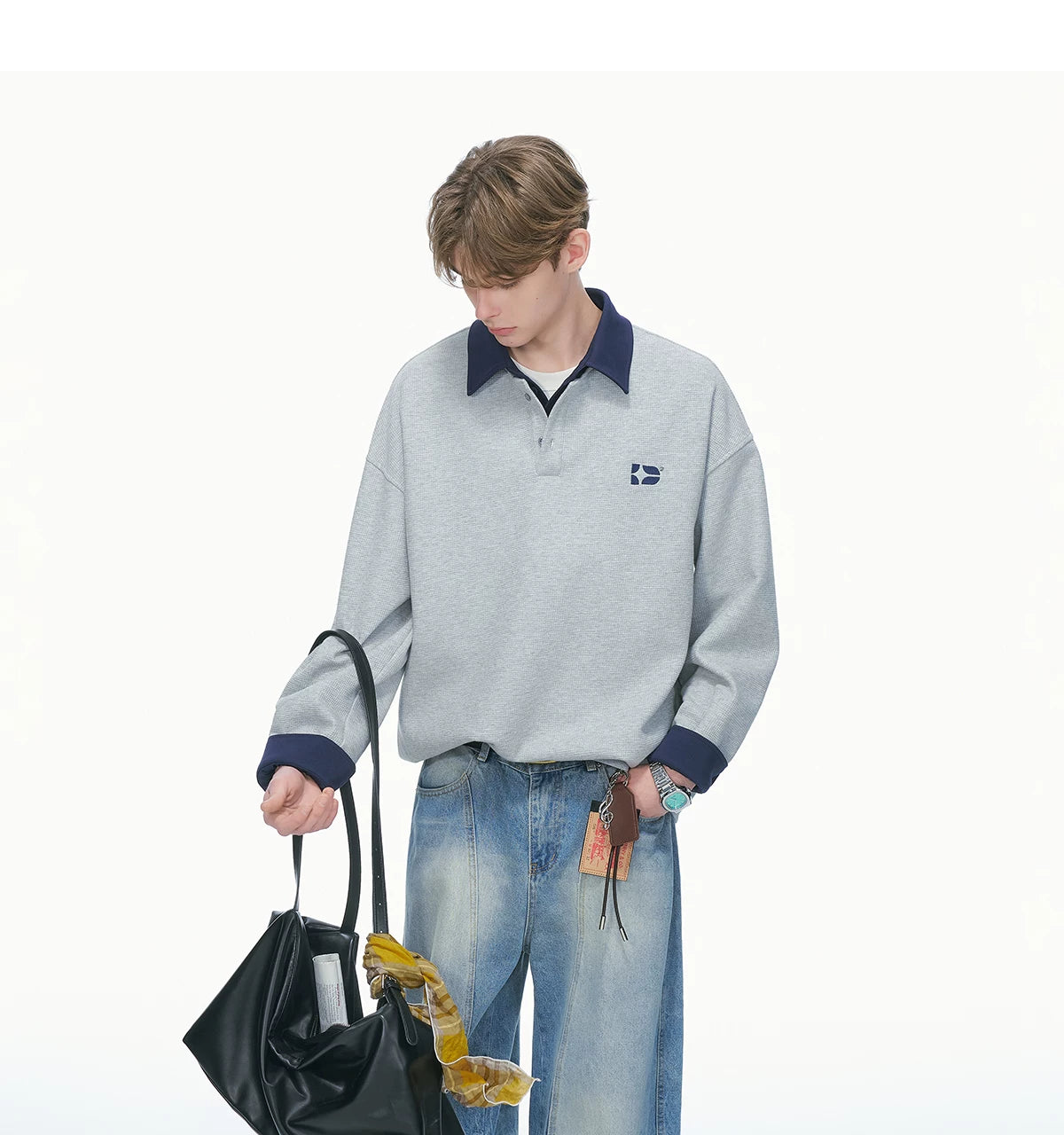 Varsity Collar Rugby Sweatshirt