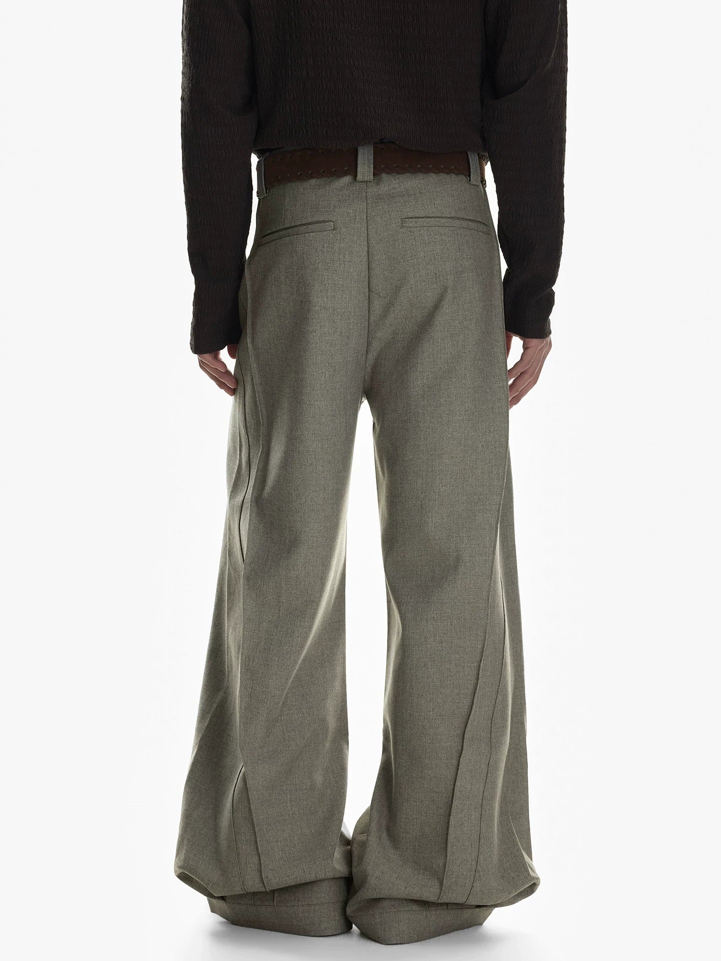 Drape Tailored Wide‑Leg Trousers