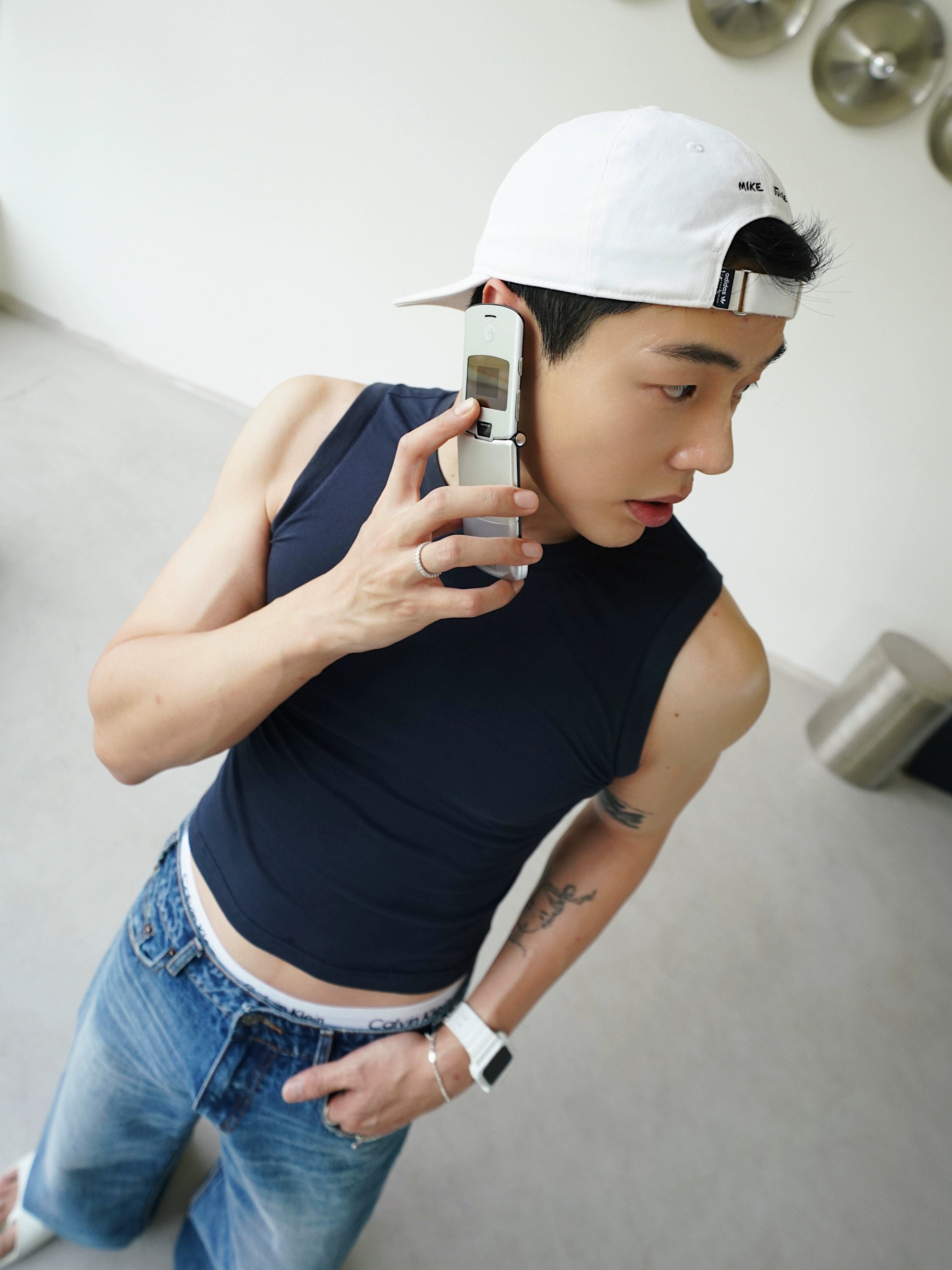 Black Sleeveless Ribbed Crop Tank Top