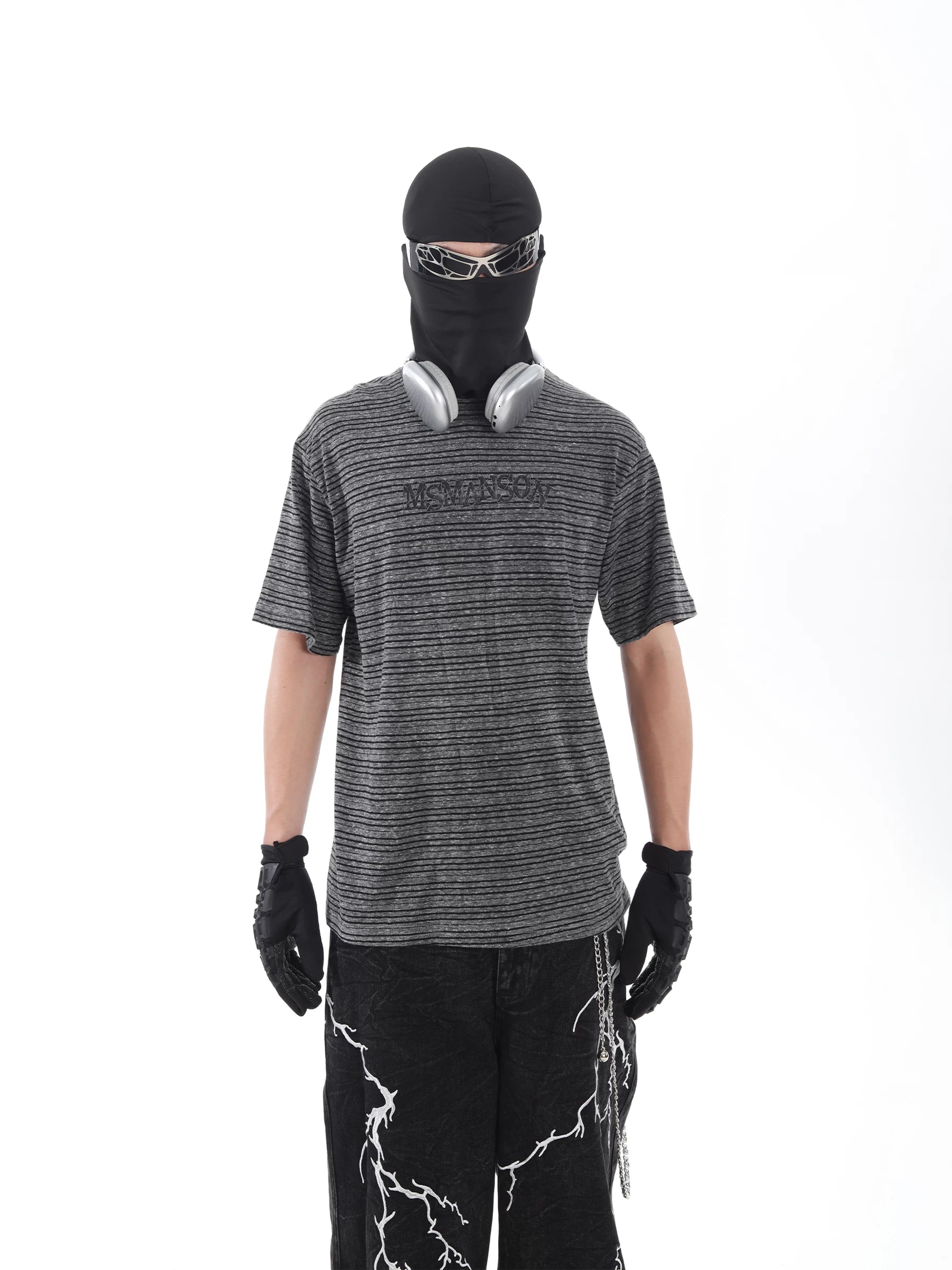 Fracture Fade Striped Tee