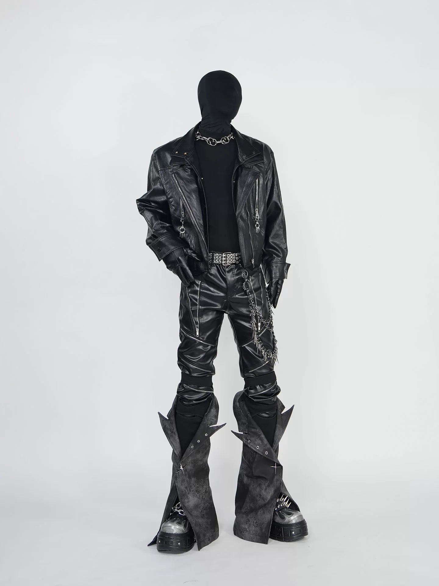 Noir Relic Hardware Rider Jacket
