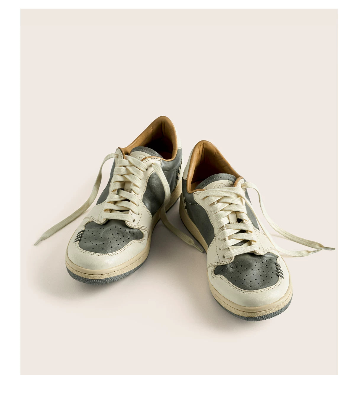 Retro Two-Tone Casual Sneakers