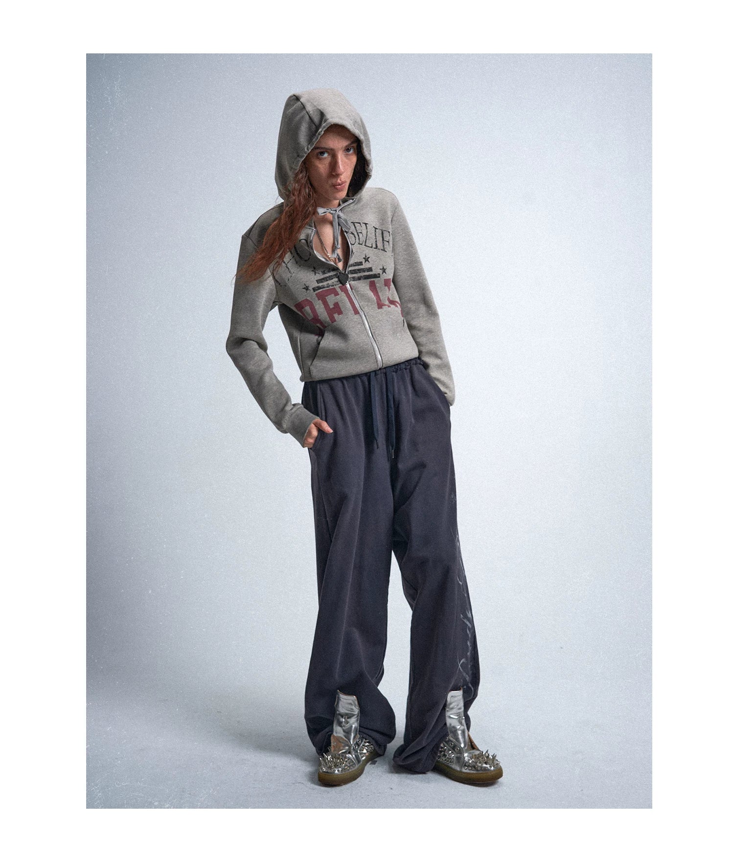 Choose Life Distressed Zip Hoodie