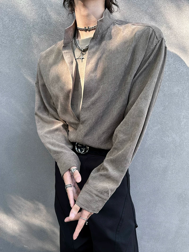 Ash Eclipse Cutout Layered Shirt