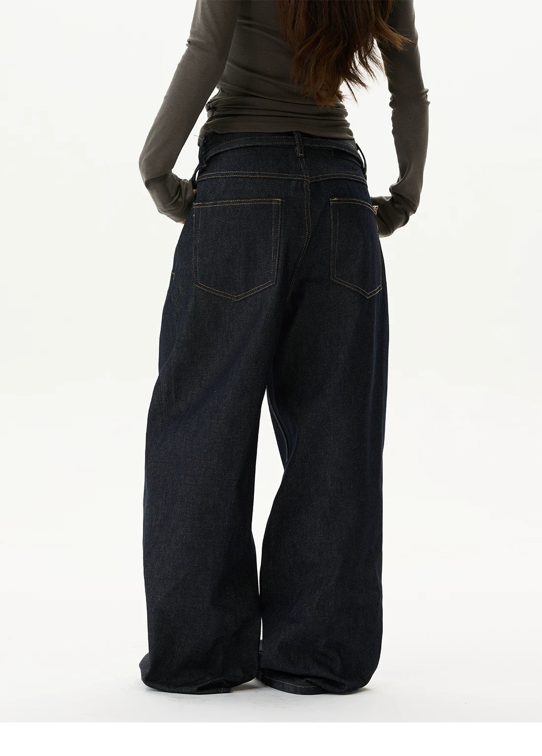 Indigo Drape Balloon Jeans