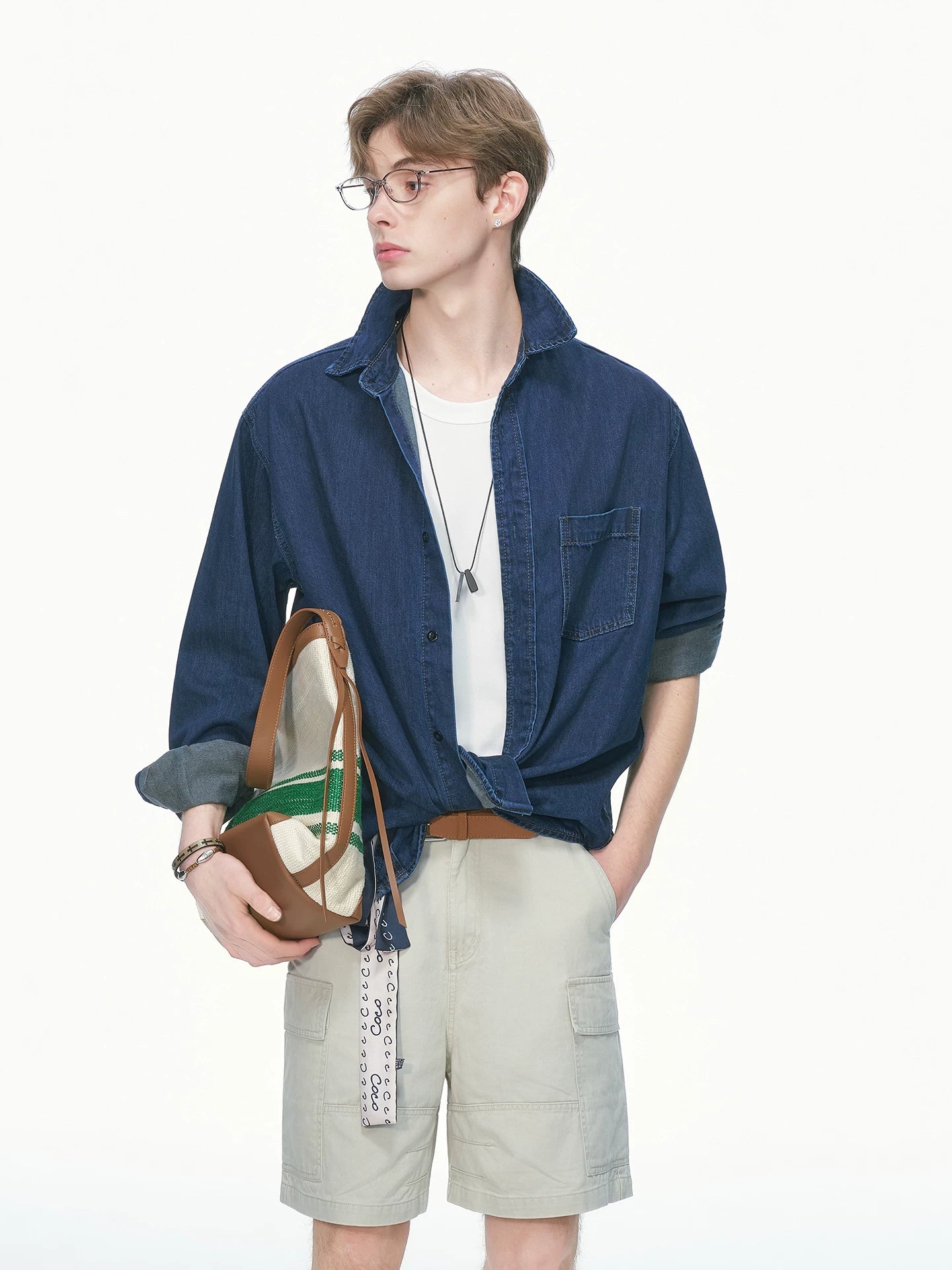 Indigo Studio Oversized Denim Shirt