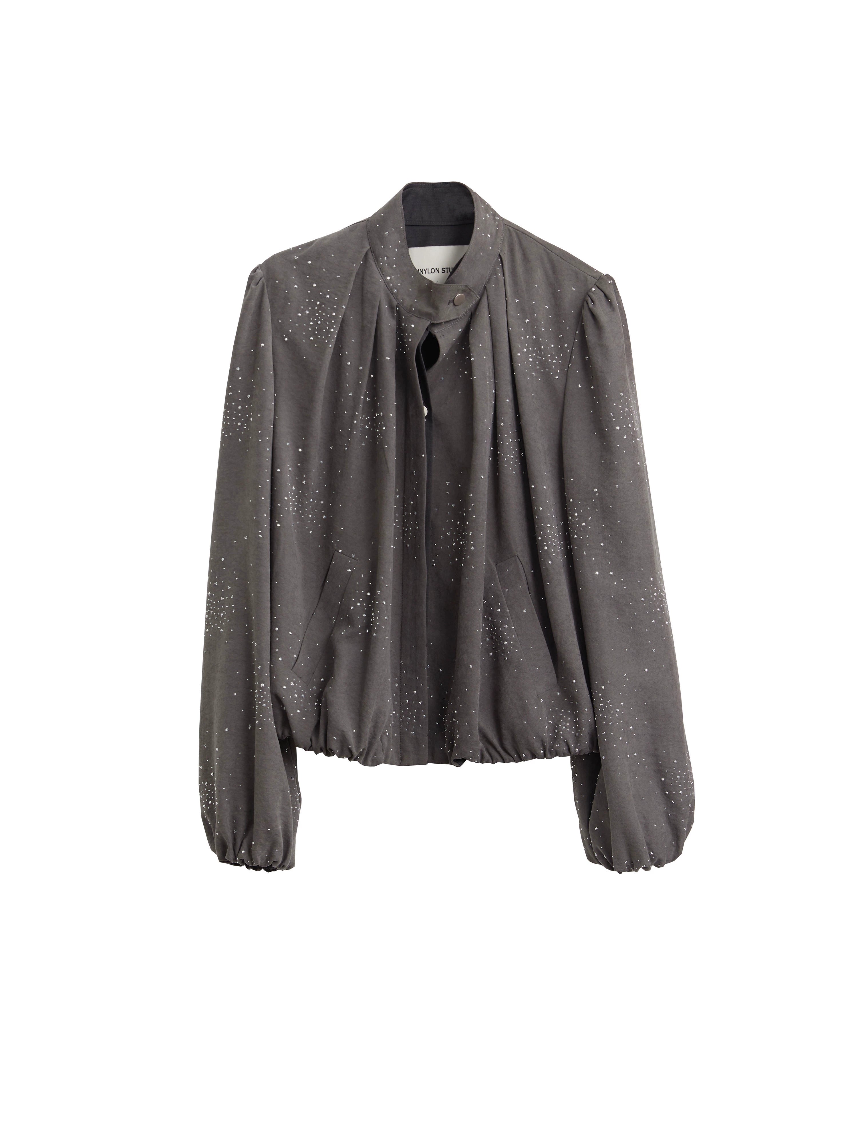 Stardust Mist Balloon Sleeve Blouse