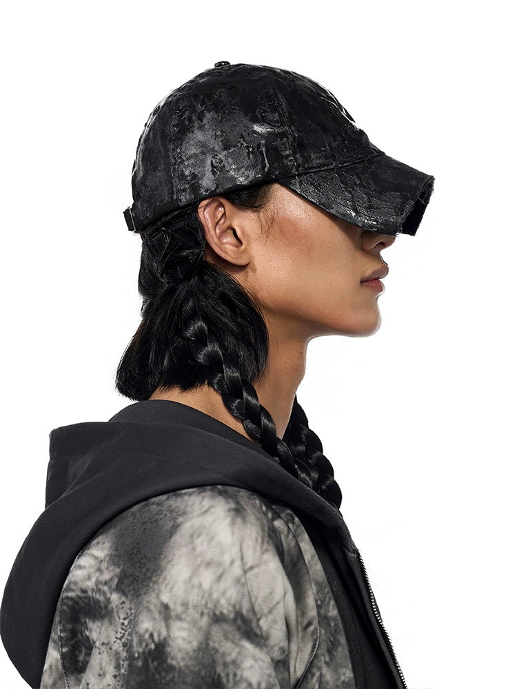 Black Graphic Baseball Cap