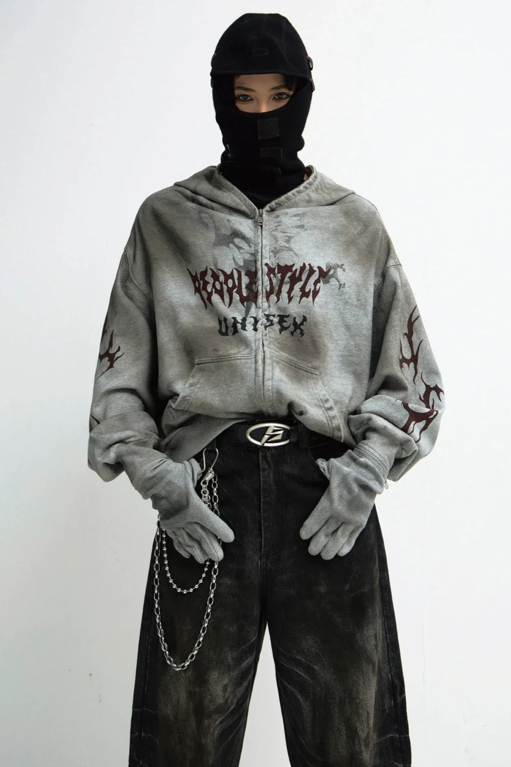 Men's Destruction Loose Cardigan Jacket