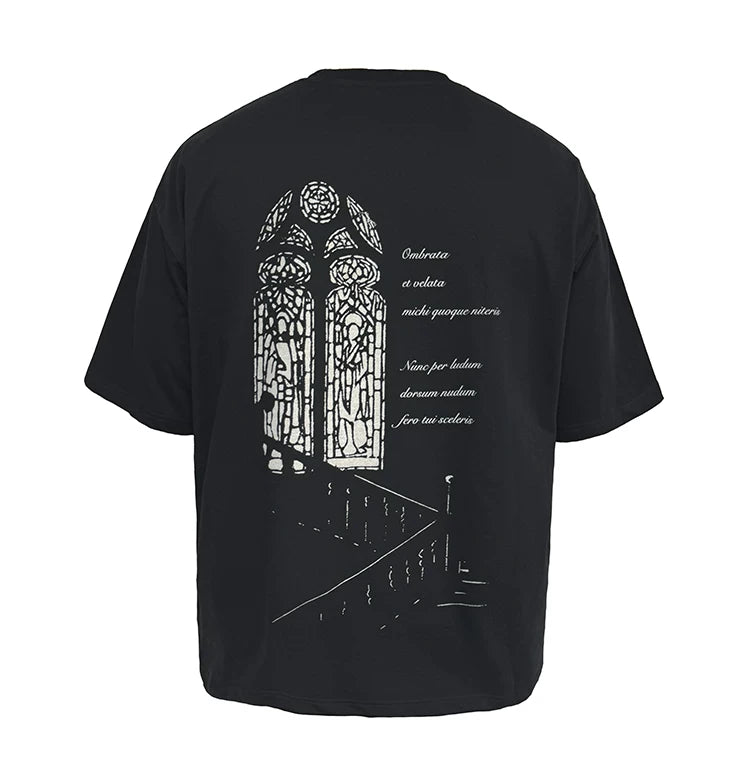 Gothic Doorway Illustration Graphic Tee