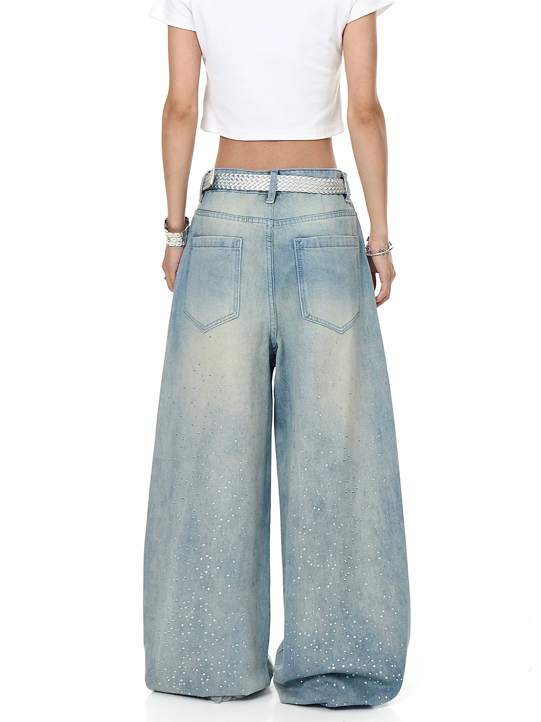 Crystal Script Starfall Wide Jeans