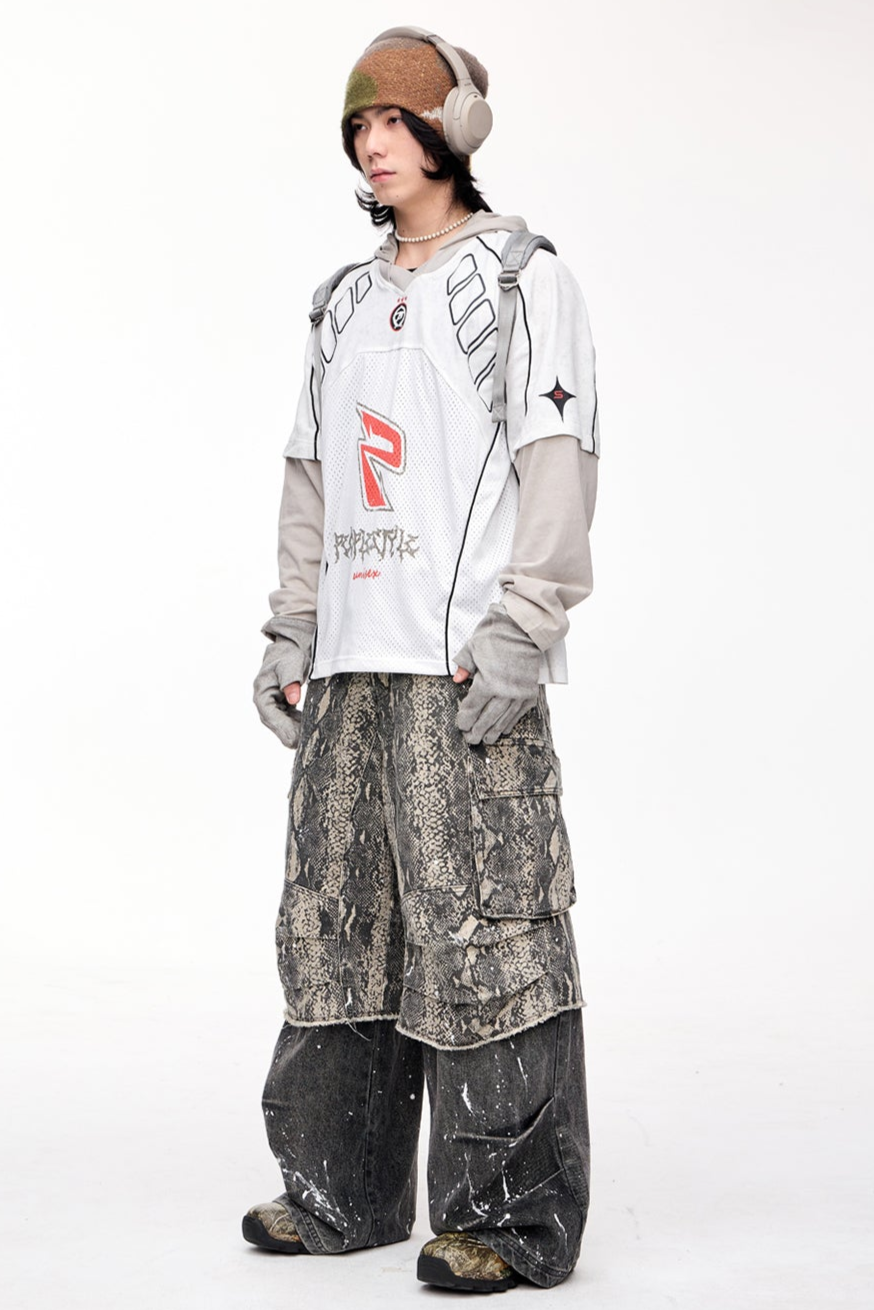 Men's Patchwork Quick-Dry Hooded T-Shirt