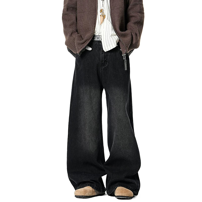 Coal Fade Barrel-Leg Jeans