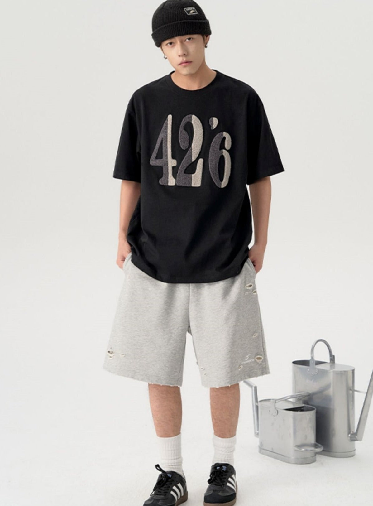 Summer Towel Logo Print Tee - chiclara