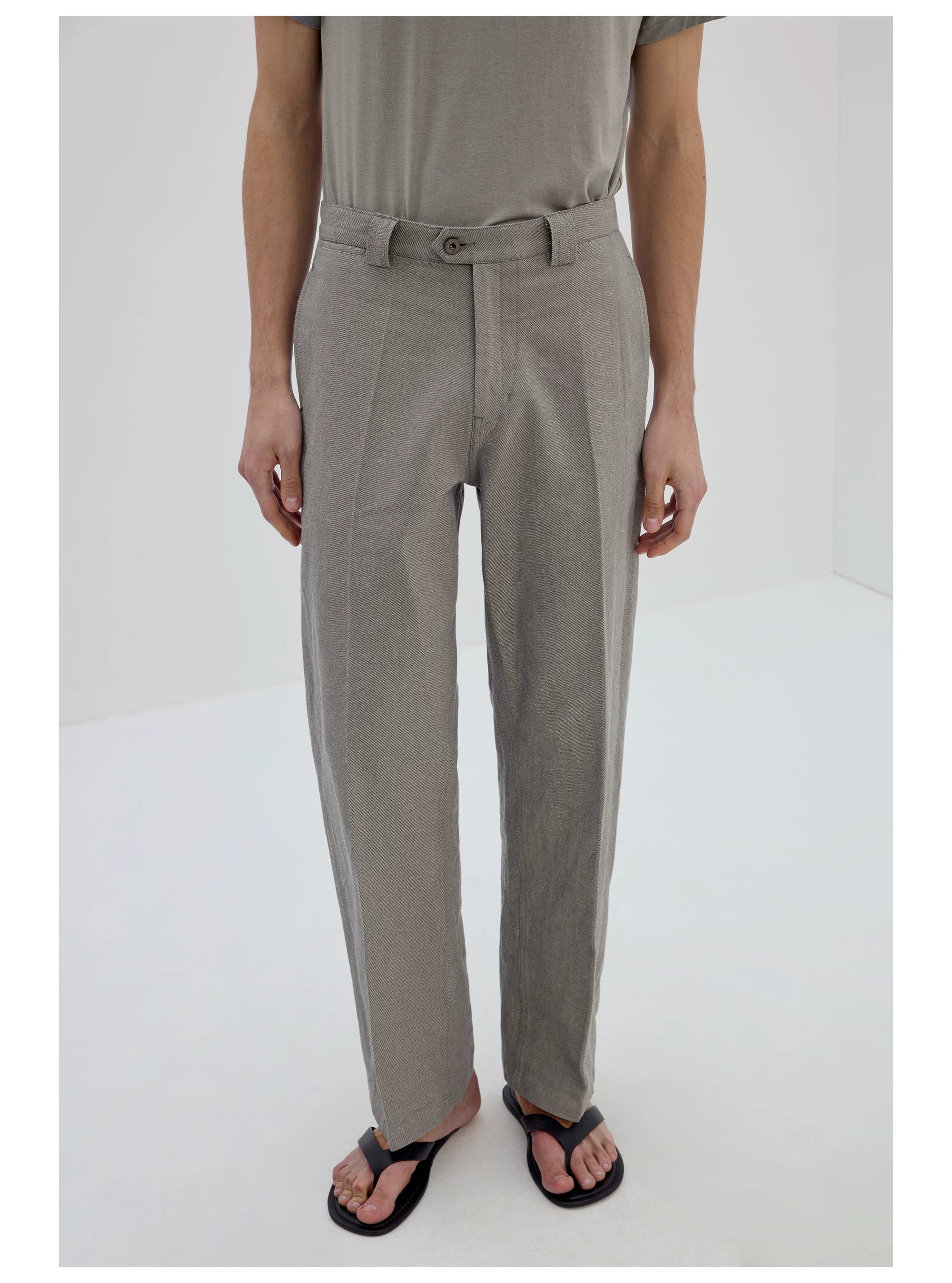 Pleated Chino Trousers